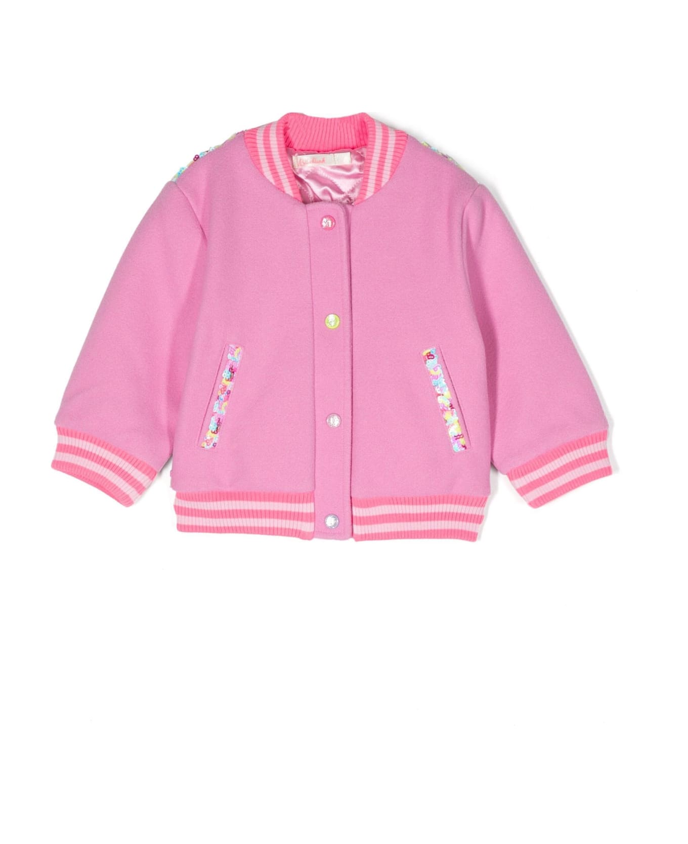 Billieblush Pink Polyester Bomber - Rosa