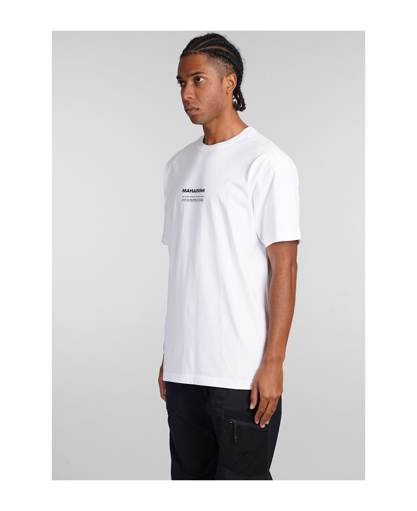 Maharishi Pax Cultura T-shirt In White Cotton - white