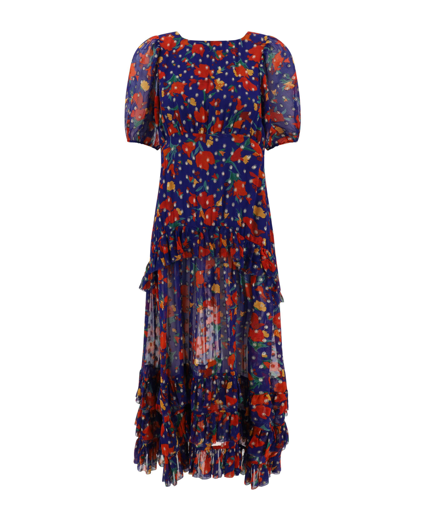 RIXO Shireen Dress - Havana Floral Indigo ワンピース＆ドレス