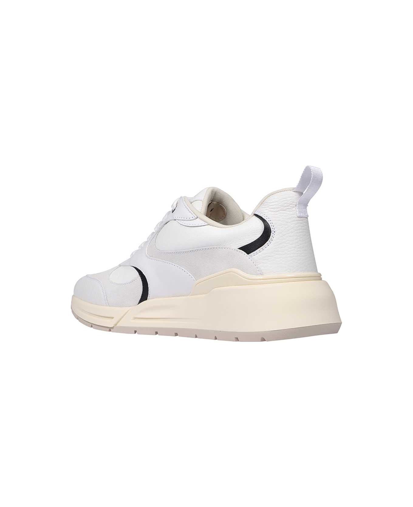 Ferragamo Cosimina Leather Low-top Sneakers - White