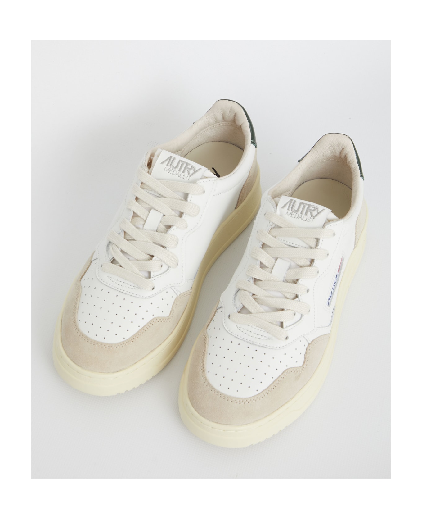 Autry Medalist Suede Sneakers - Bianco