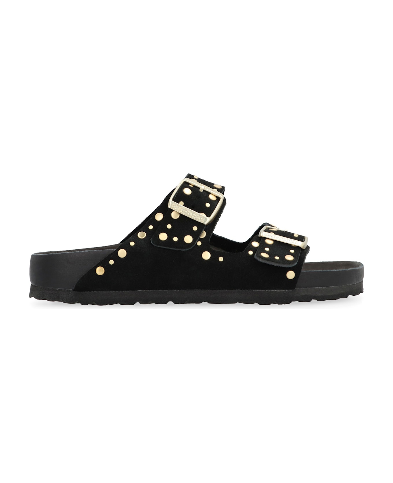 Birkenstock Arizona Suede Slides - black