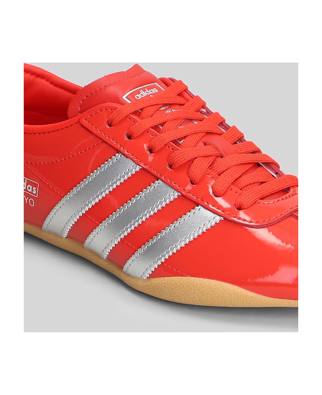 Adidas Tokyo Sneakers In Red Patent Leather - red