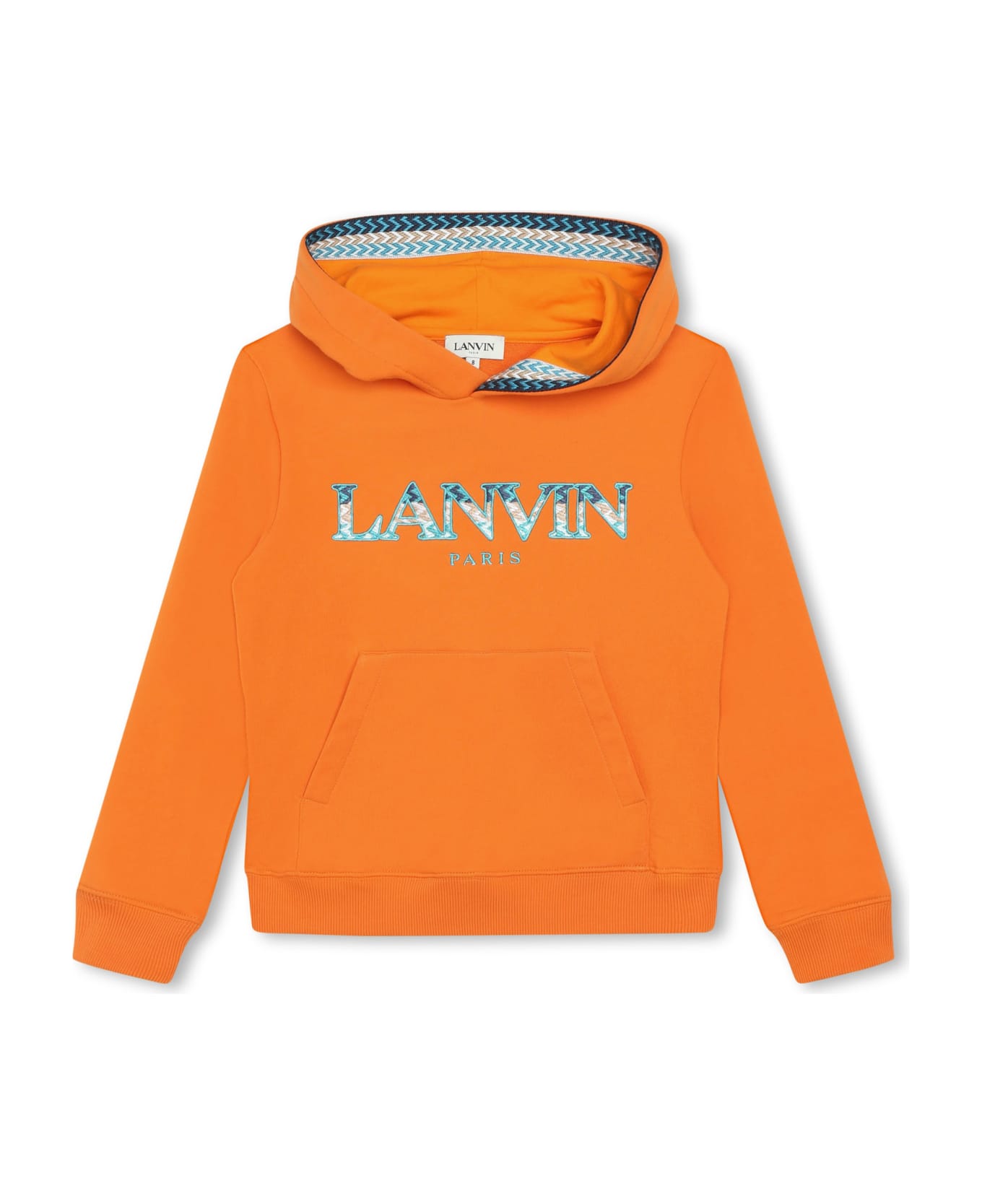 Lanvin Felpa Con Logo - Orange ニットウェア＆スウェットシャツ
