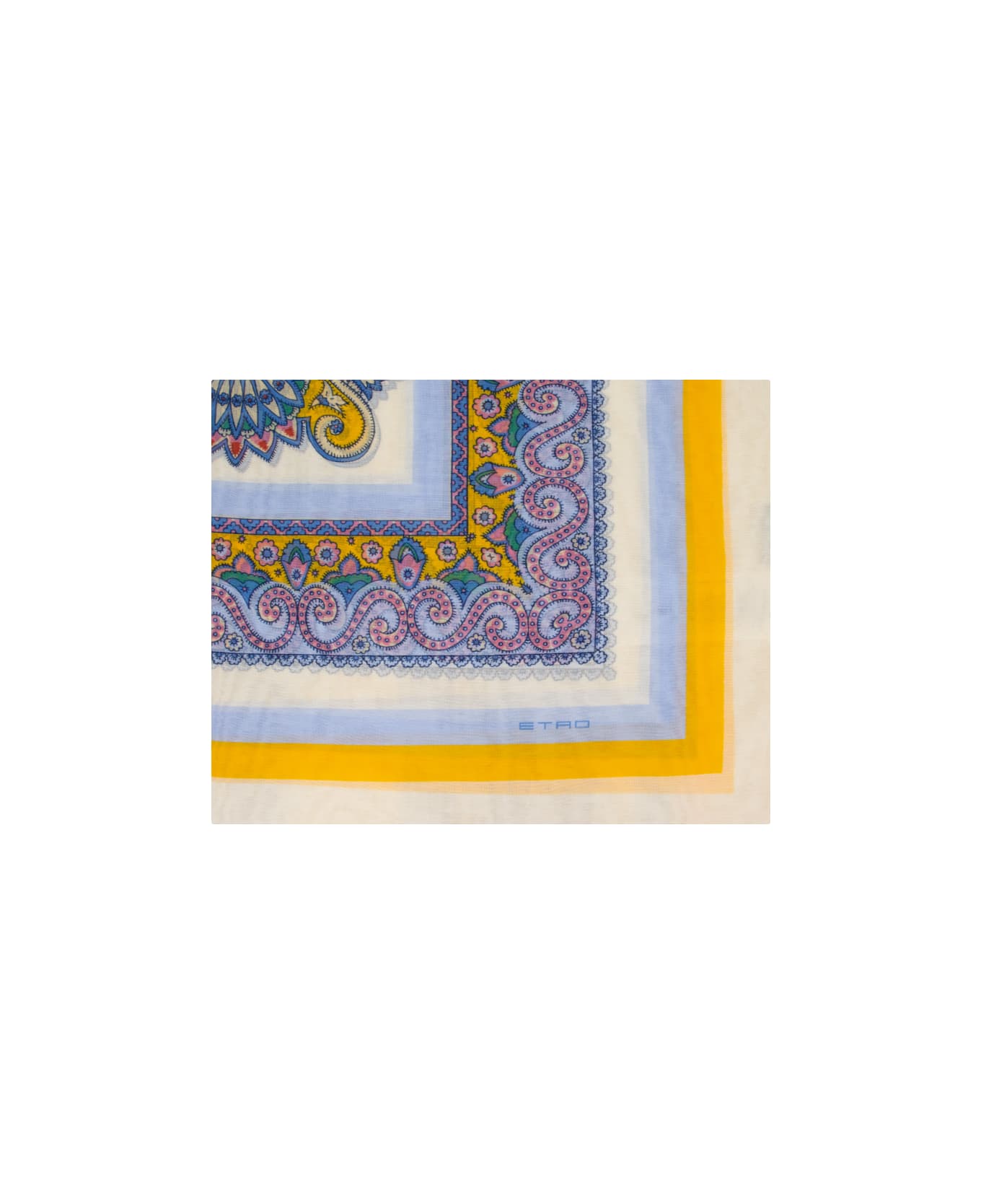 Etro Cotton Scarf - PRINT ON WHITE BASE