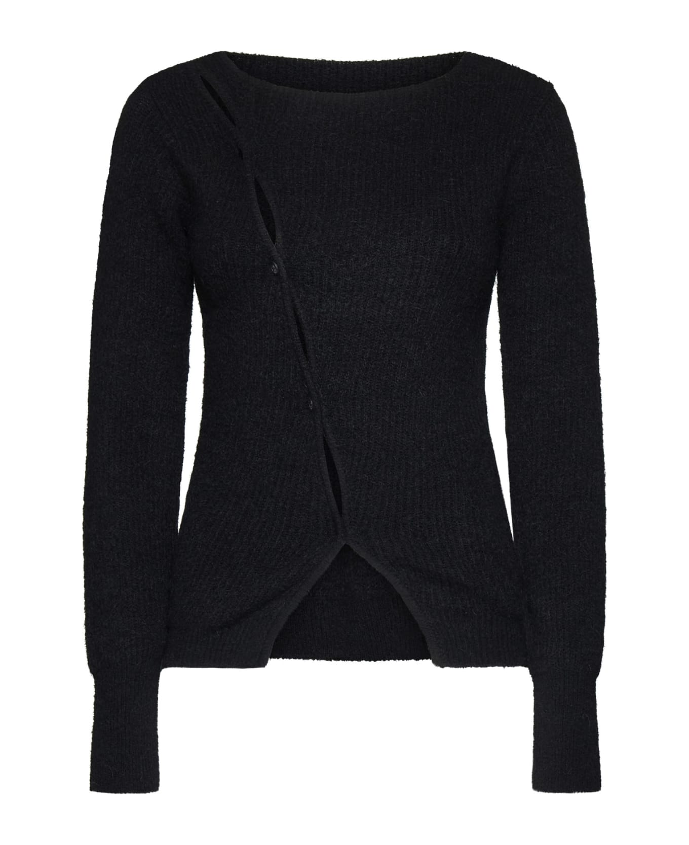Jacquemus La Maille Pau Cutouts Sweater - Black