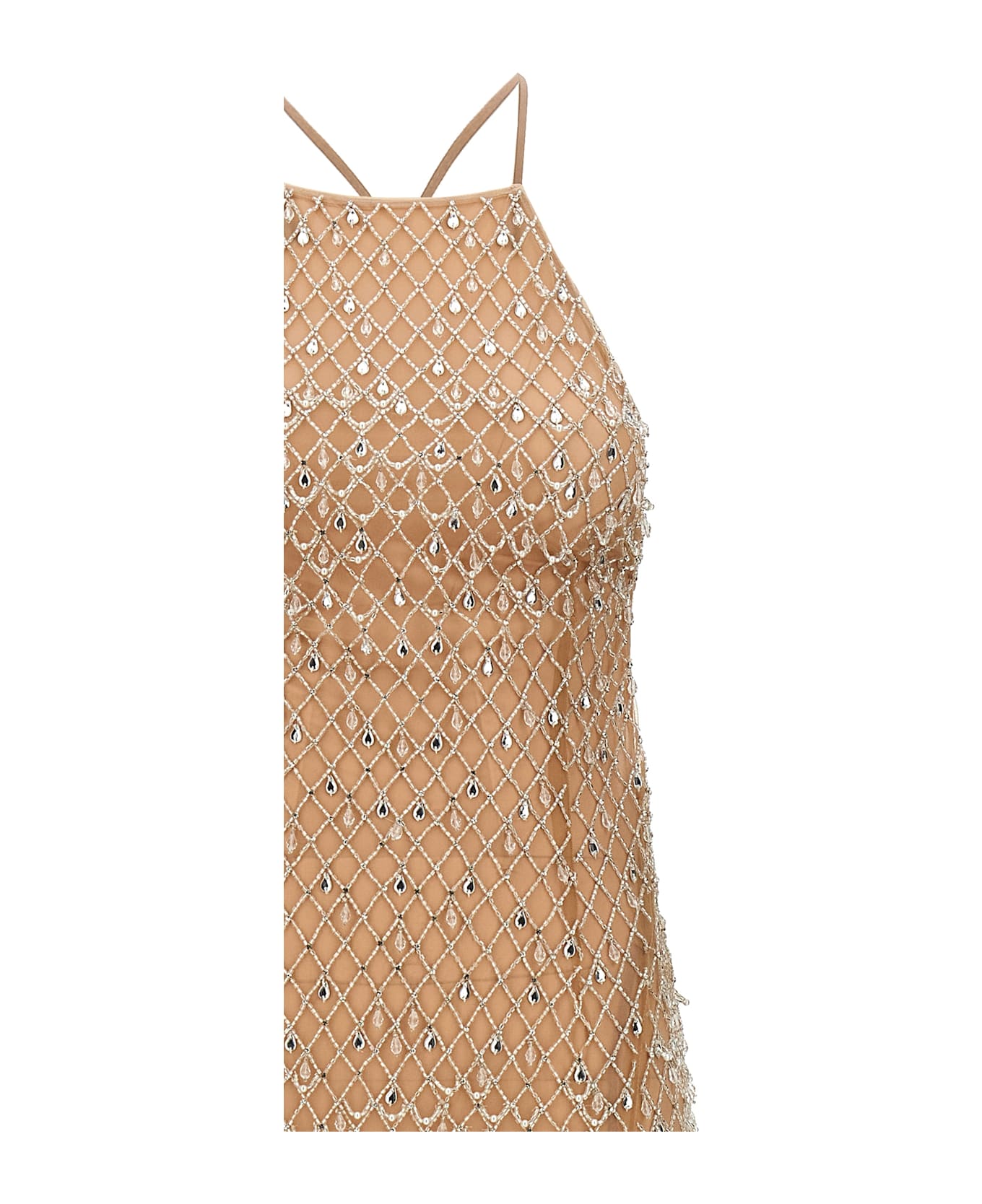 Elisabetta Franchi Crystal 
red Carpet
 Dress - Pink