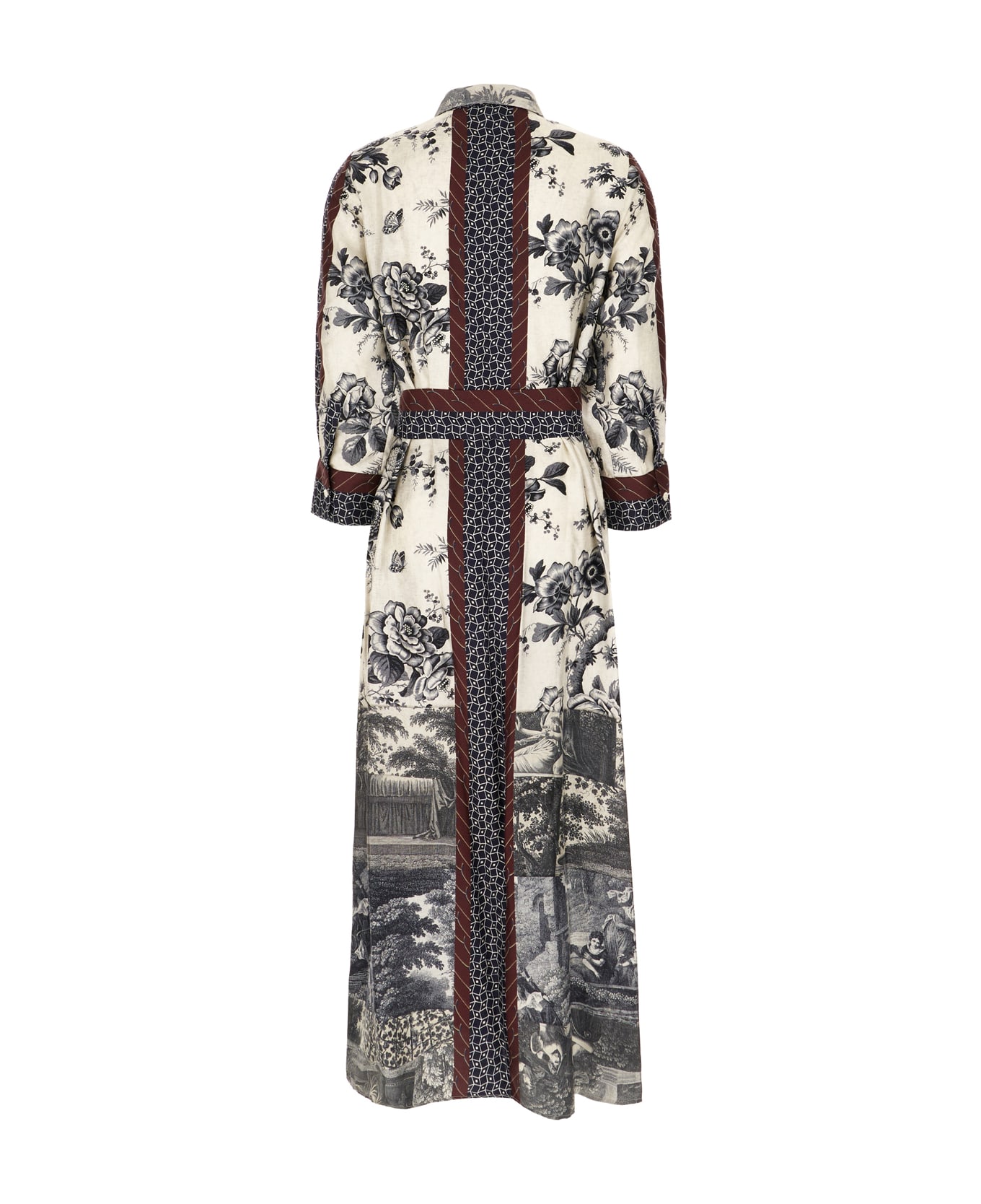 Pierre-Louis Mascia Printed Silk Shirt Dress - 101