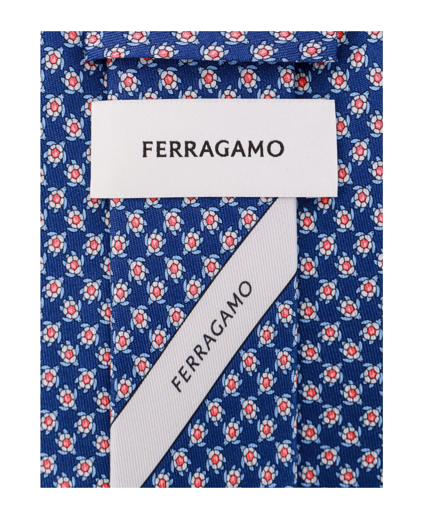 Ferragamo Tie - NAVY ネクタイ