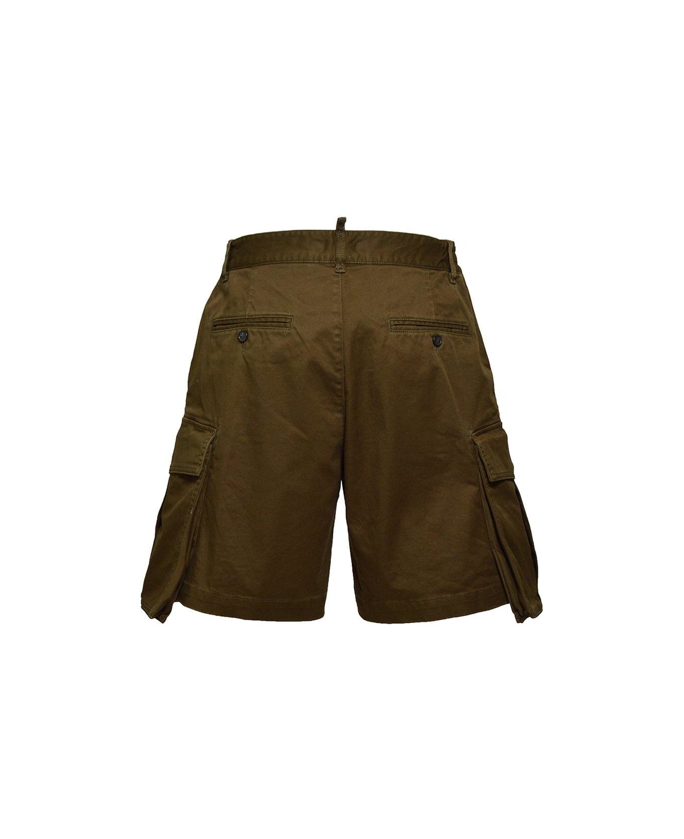 Dsquared2 Straight Leg Cargo Shorts - BEECH BROWN (Khaki)
