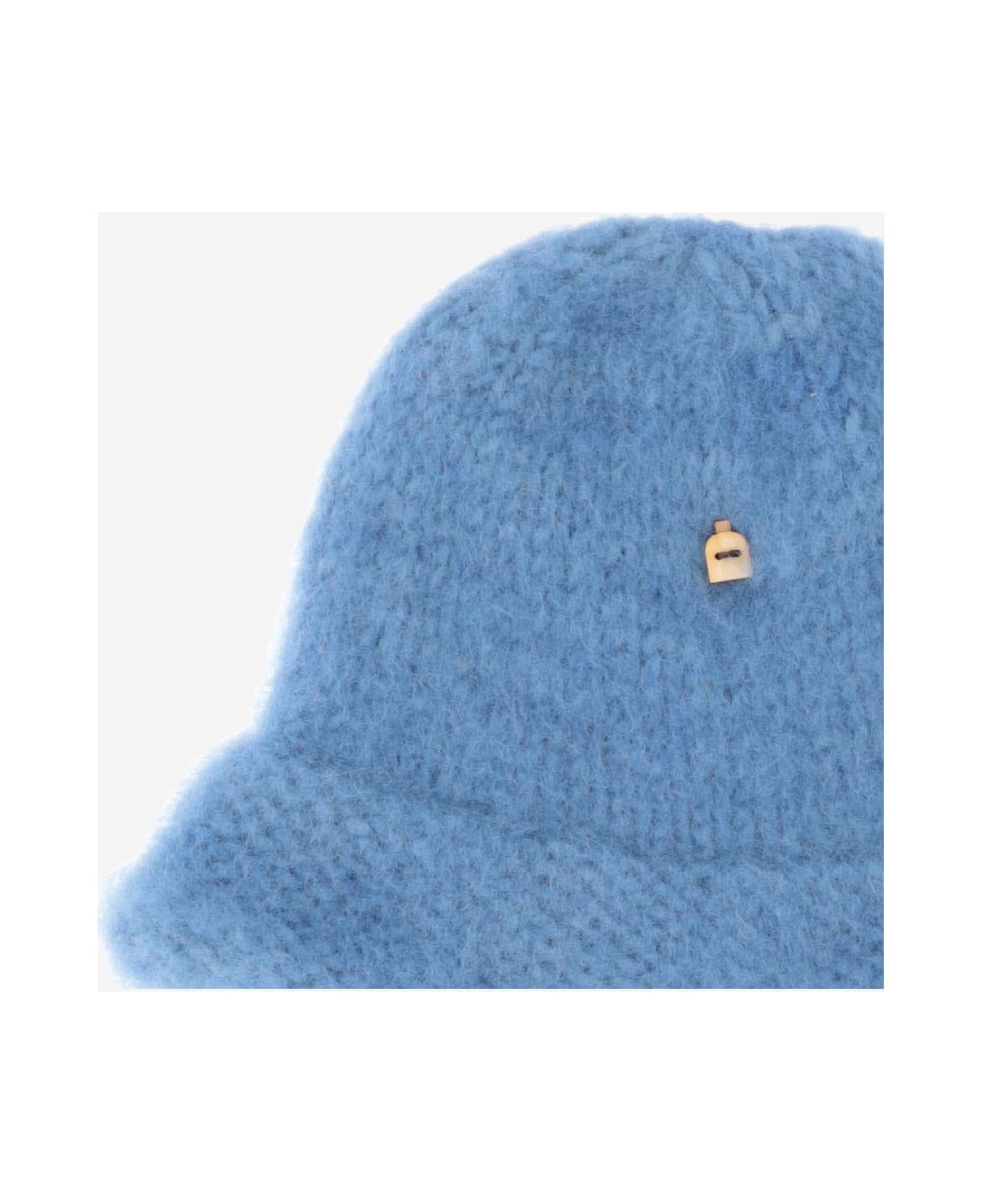 Myssy Wool Bucket Hat storage - Clear Blue