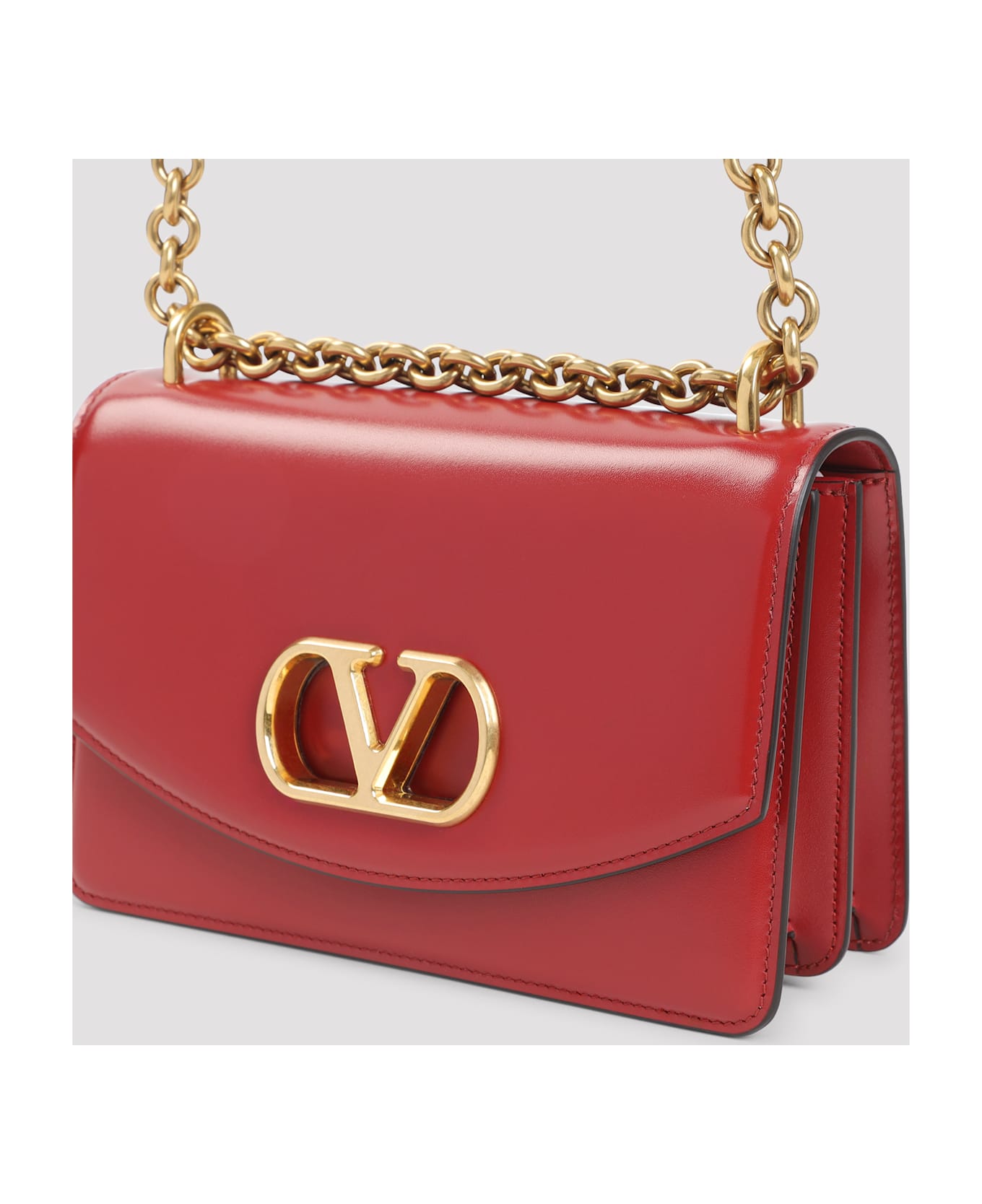 Valentino Garavani Vain Small Shoulder Bag - Ro Rosso V