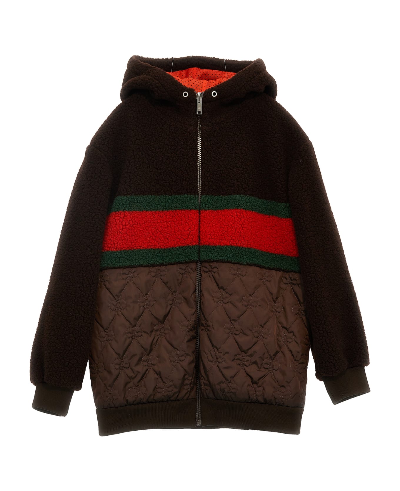 Gucci Web Ribbon Hooded Jacket - MultiColour