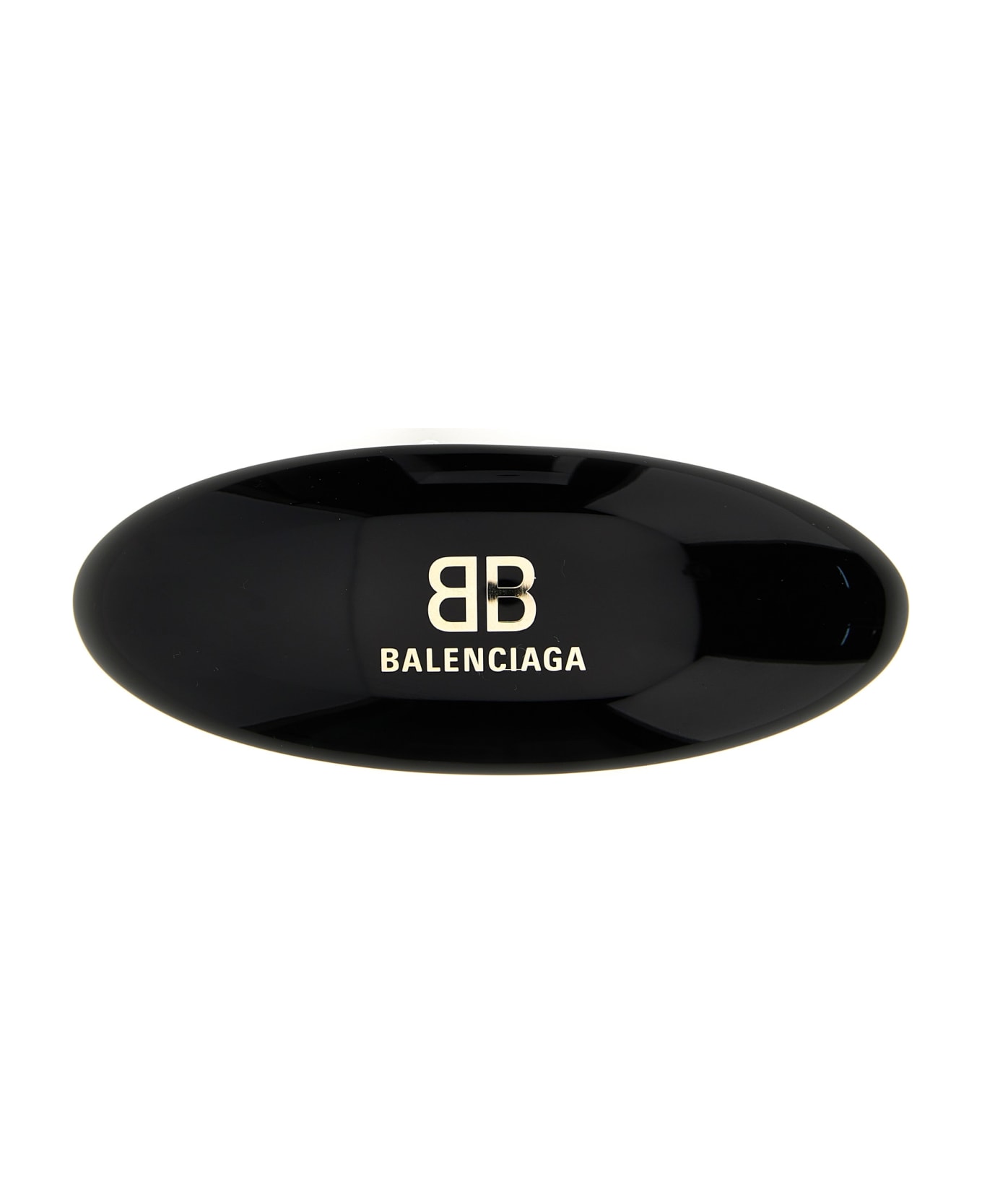 Balenciaga Logo Hair Clip - Black  