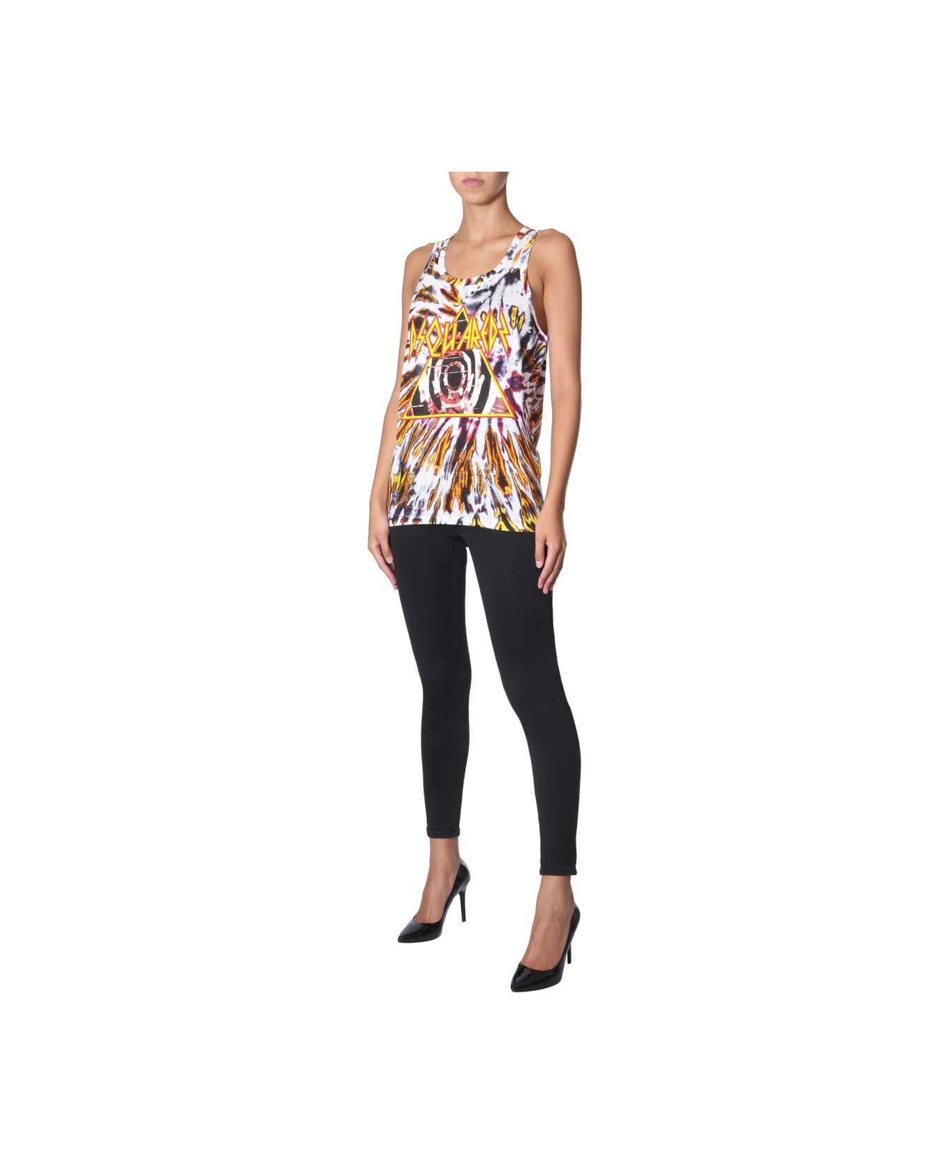 Dsquared2 Tie And Dye Print Top - MULTICOLOUR