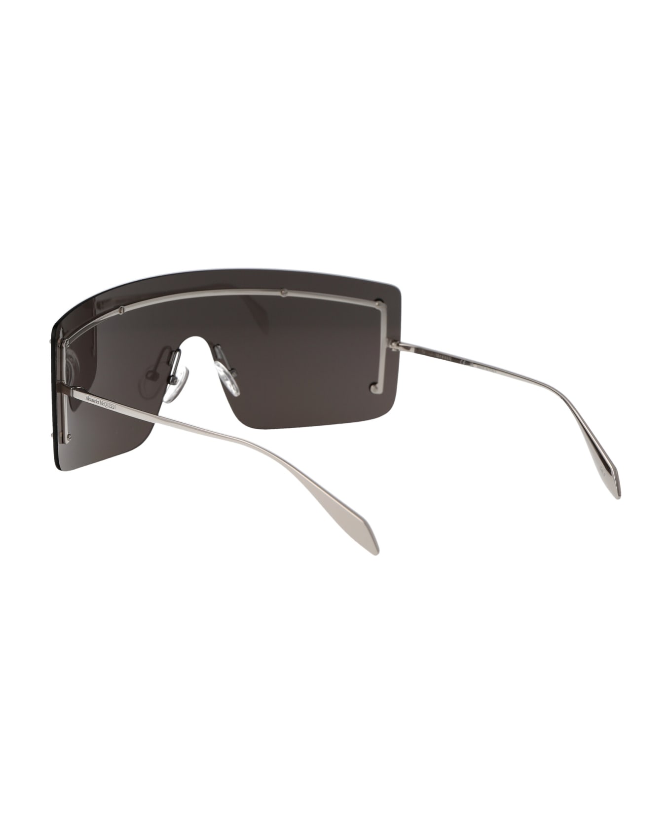 Alexander McQueen Eyewear Am0412s Sunglasses - 001 SILVER SILVER GREY