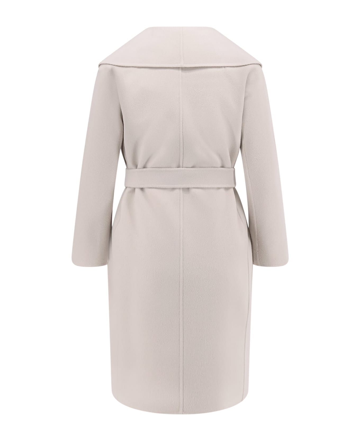 
S Max Mara Messi Virgin Wool Coat - BIANCO AVORIO