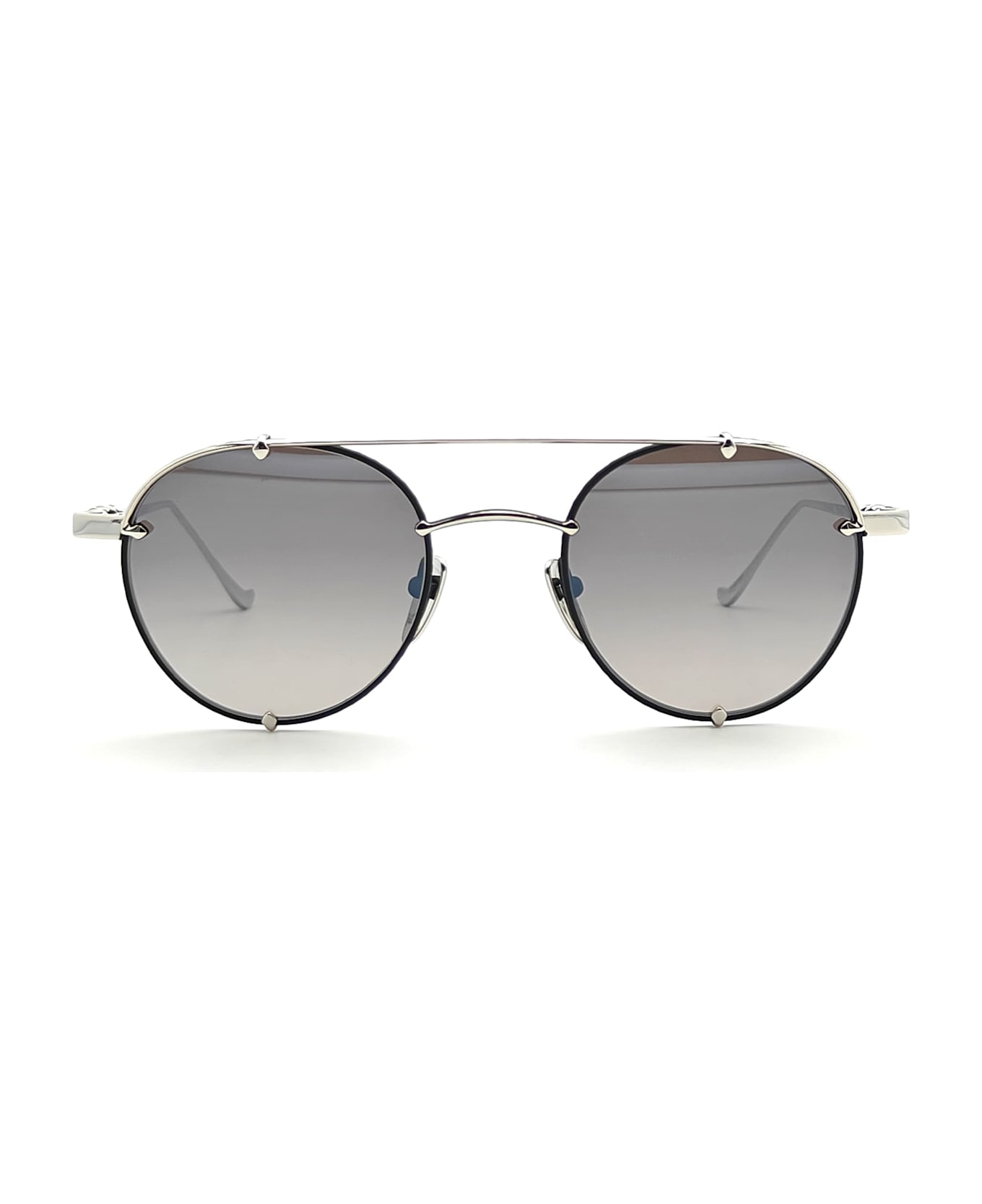 Chrome Hearts Oralgami - Matte Black / Shiny Silver Sunglasses - black/silver