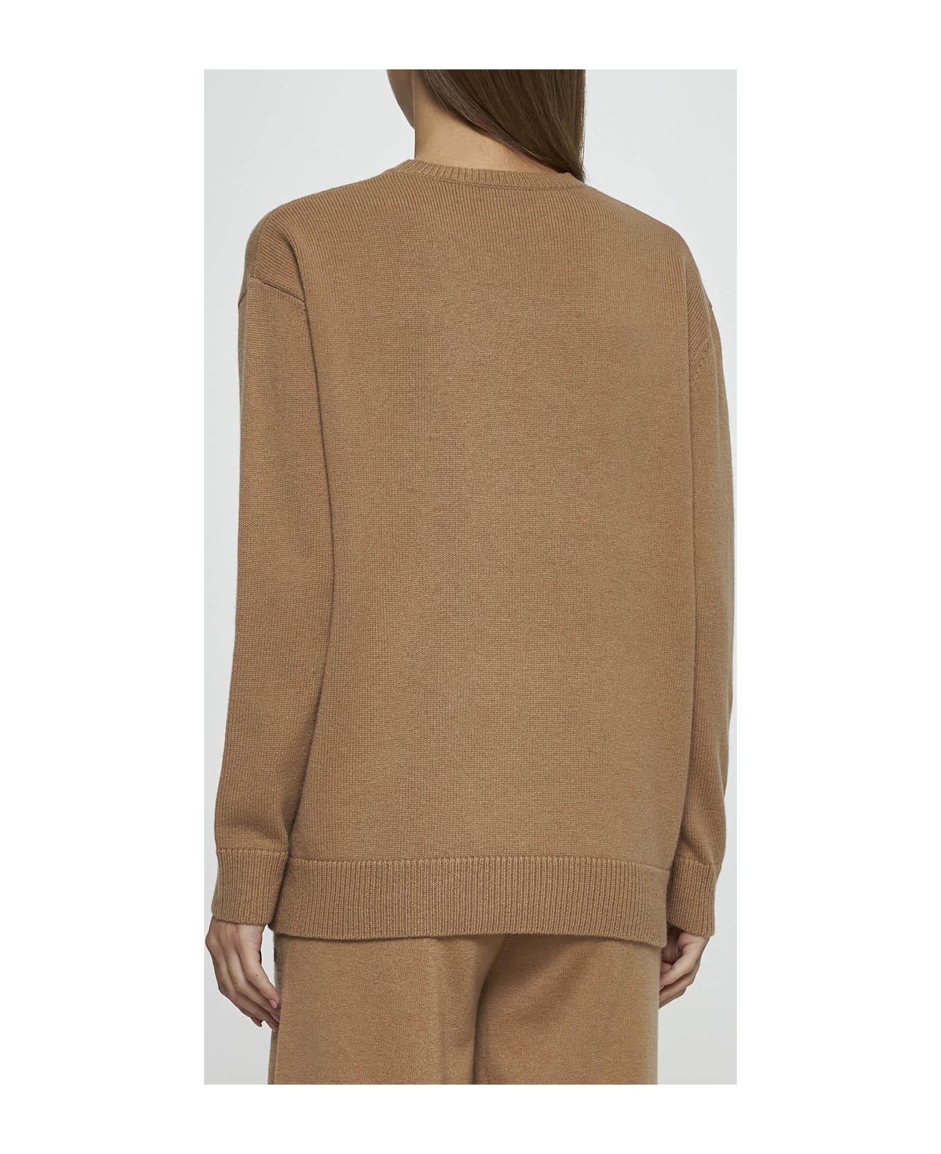 Max Mara Plata Wool And Cashmere Sweater - BROWN