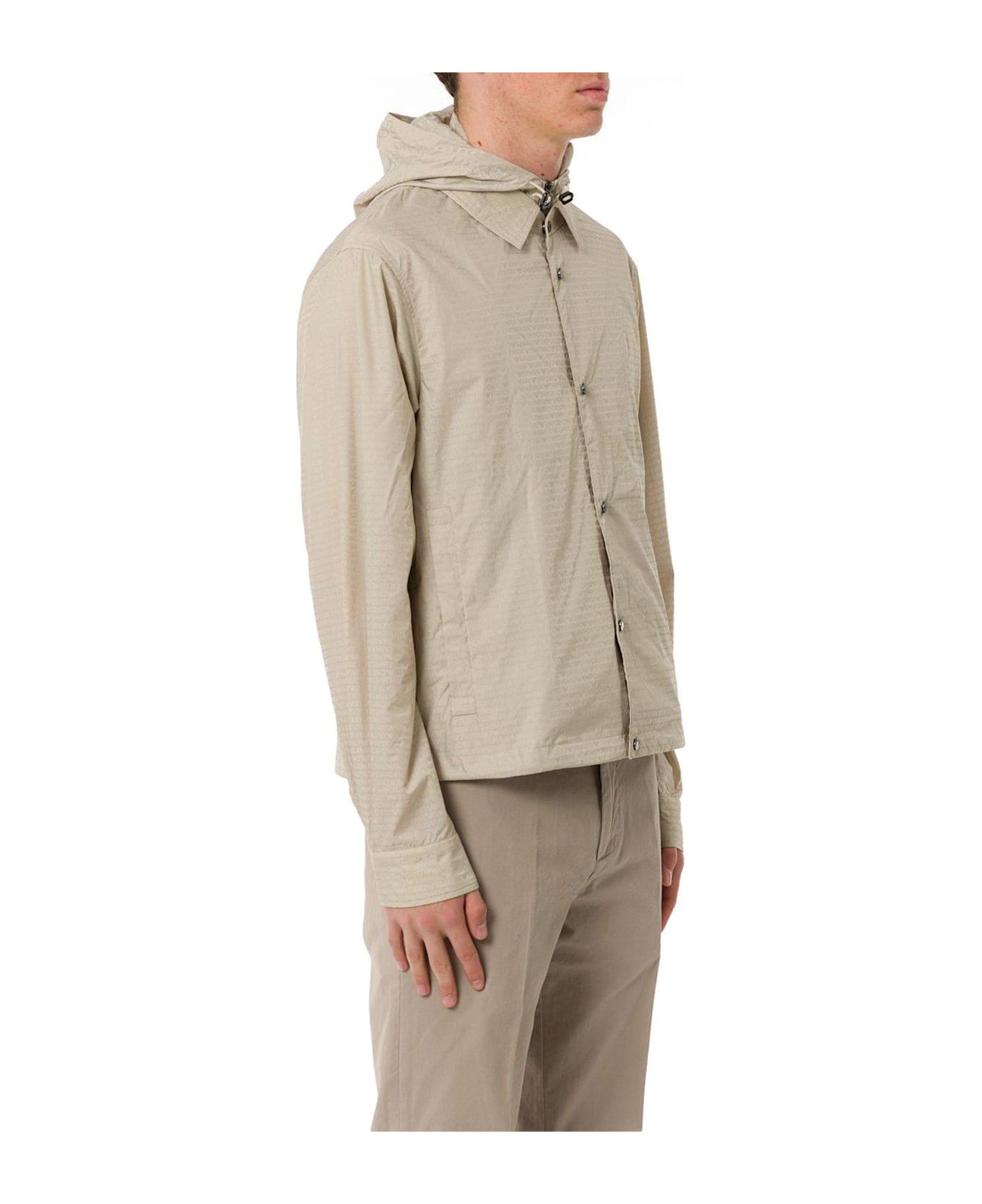 Emporio Armani Detachable Hooded Jacket - SAND