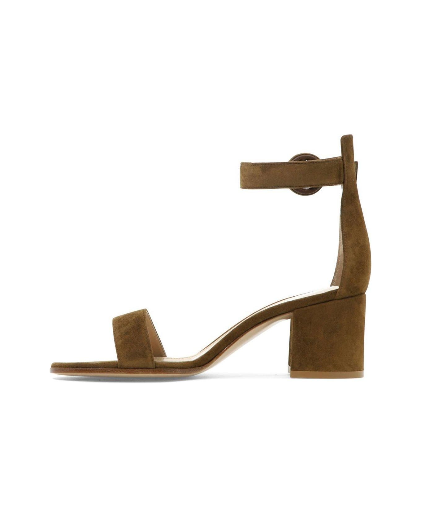 Gianvito Rossi Versilia Ankle Strap Sandals - Beige