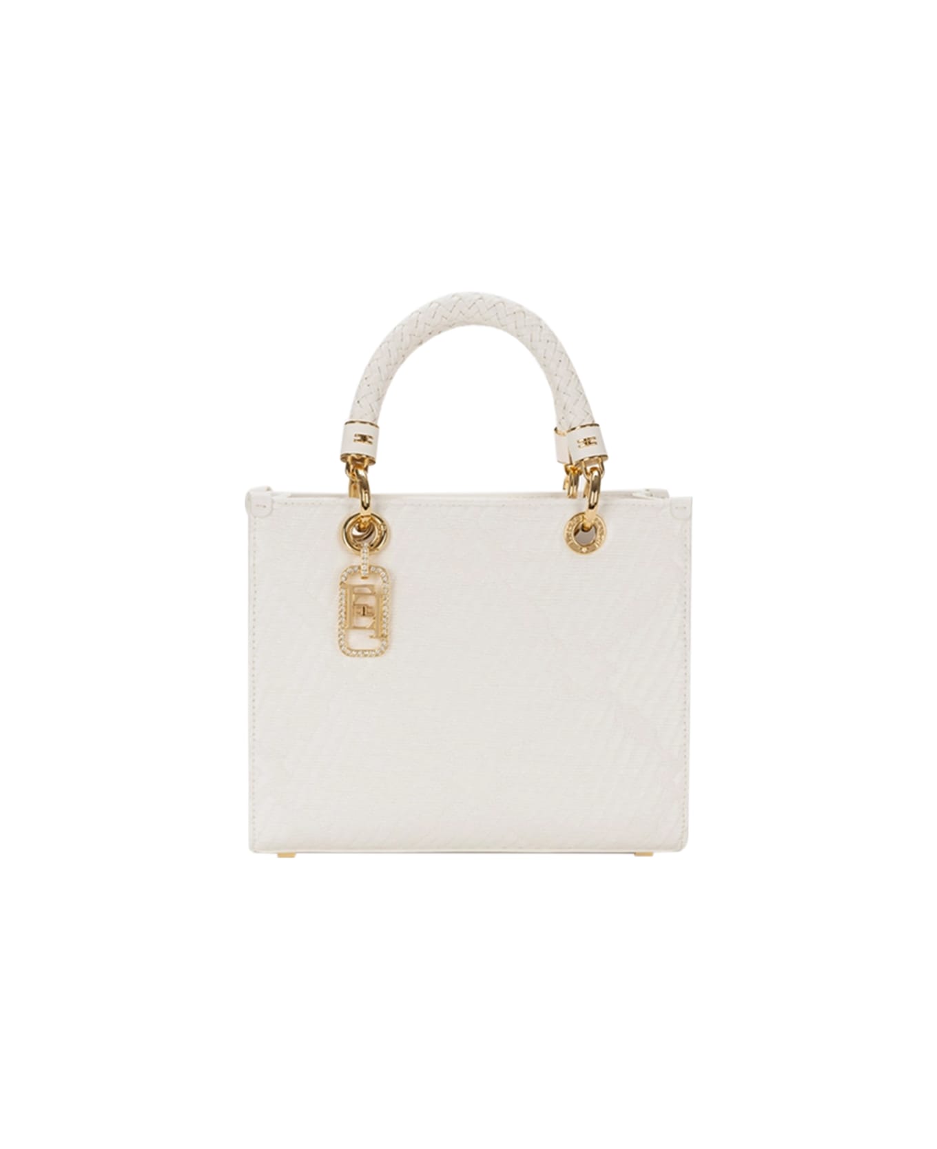 Elisabetta Franchi Tote Bag - White