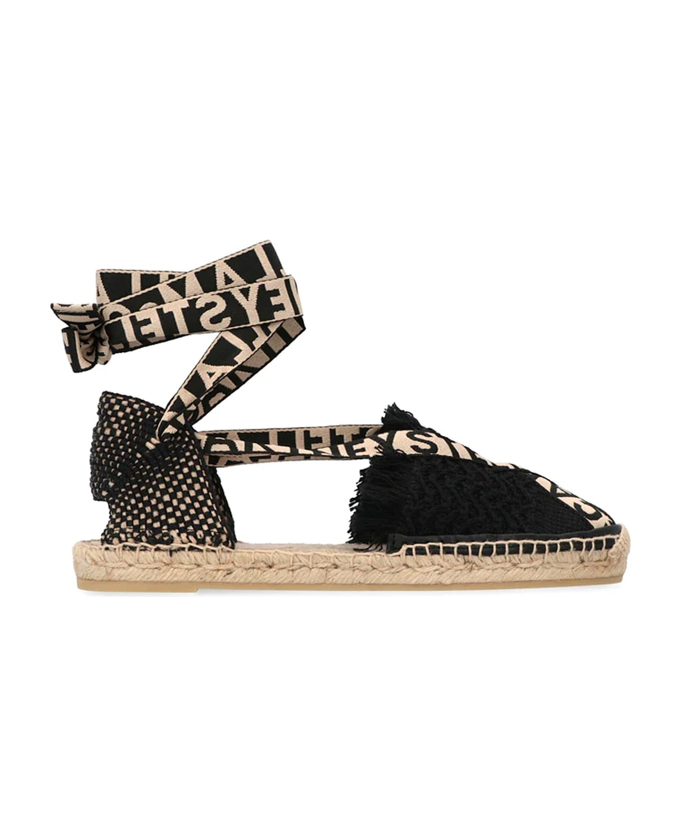 Stella McCartney Gaia Canvas Espadrilles - Black