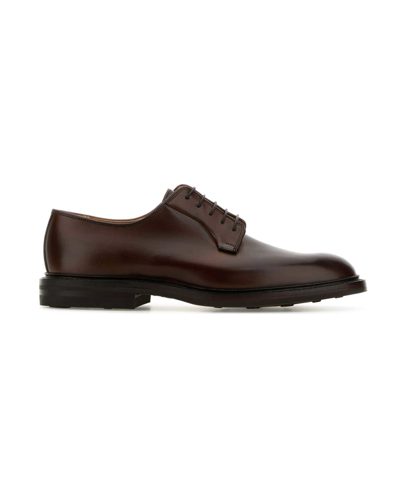 Crockett 
Jones Brown Leather Lanark 3 Lace-up Shoes - DARKBROWNBURNISHEDCALF