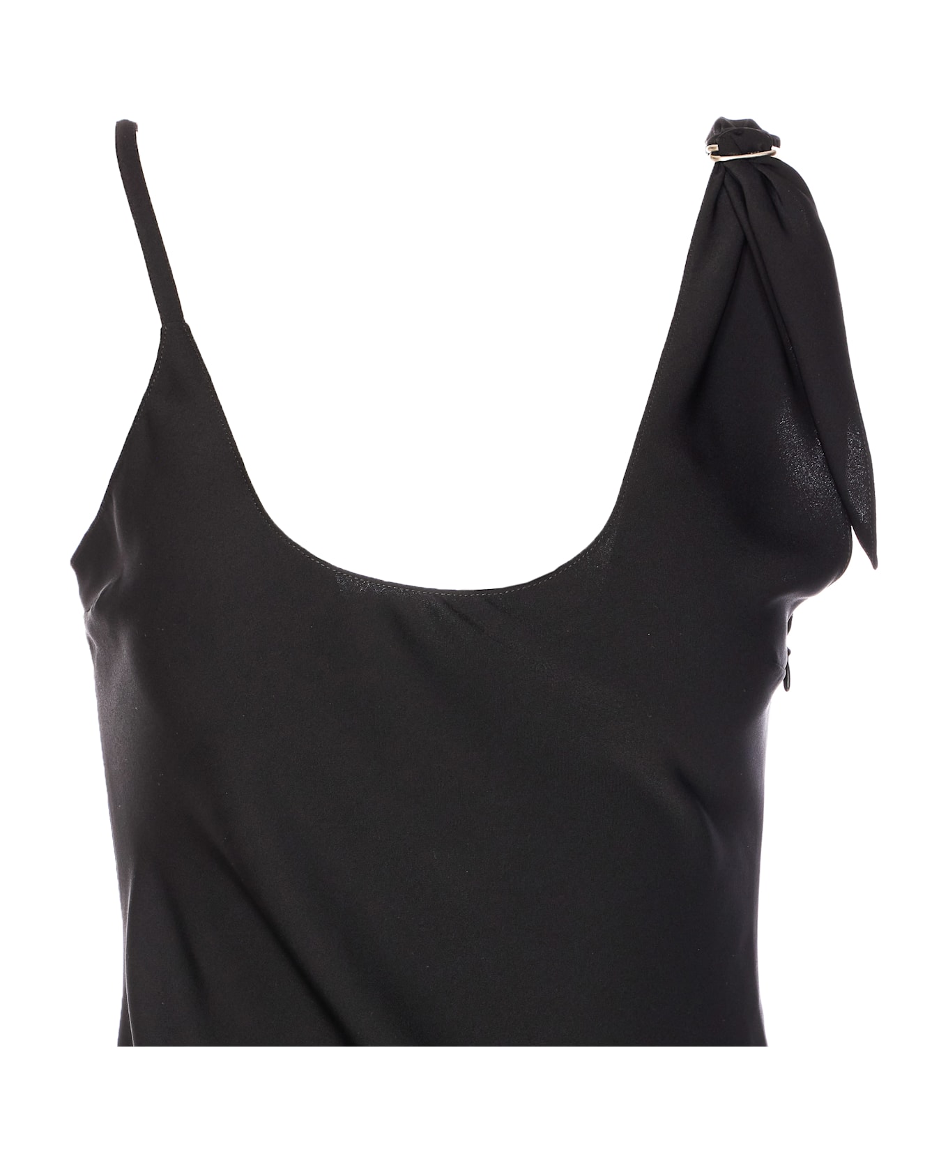 Courrèges Scarf Dress - BLACK