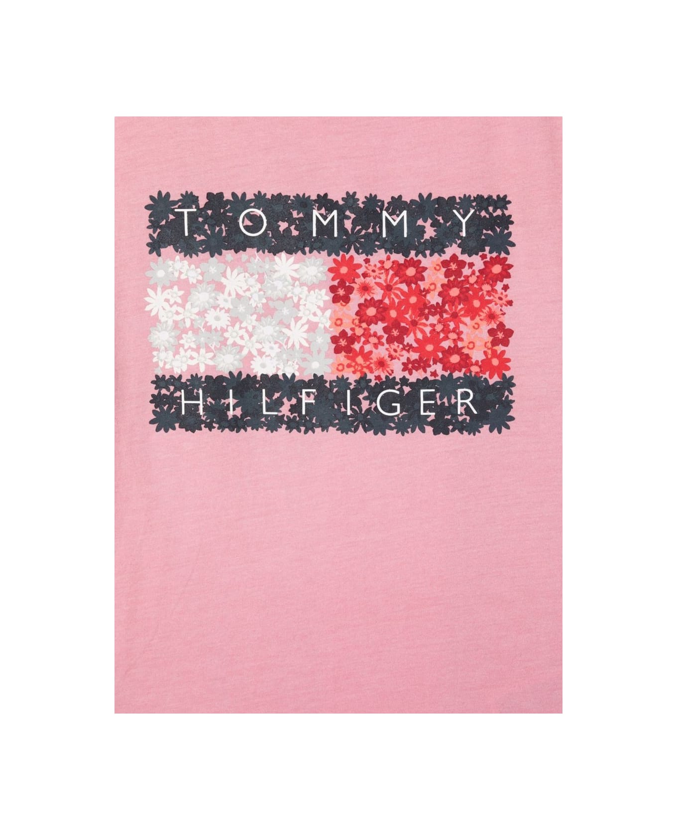 Tommy Hilfiger T-shirt Flower Flag - PINK