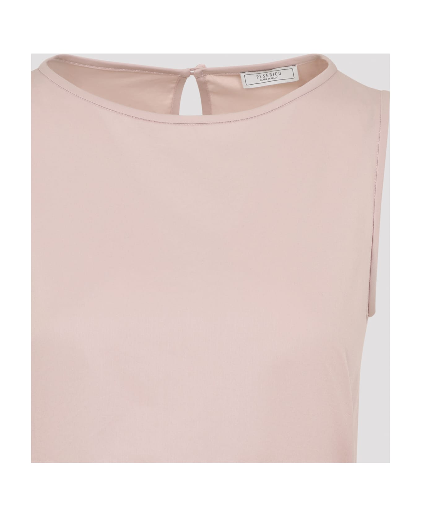 Peserico Cotton Midi Dress - Rosa Fiore Di Ciliegio