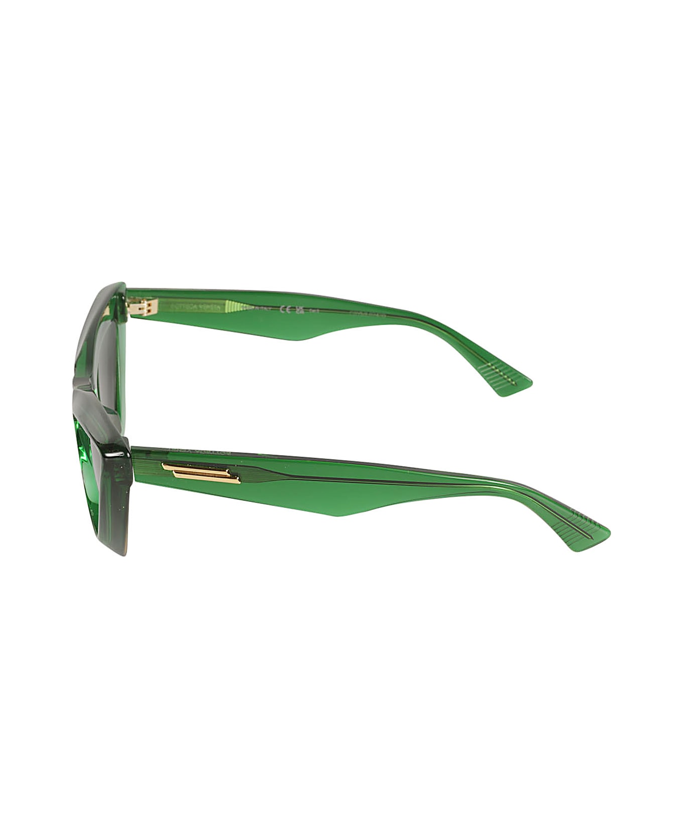 Bottega Veneta Eyewear Cat Eye Frame Sunglasses - Green サングラス