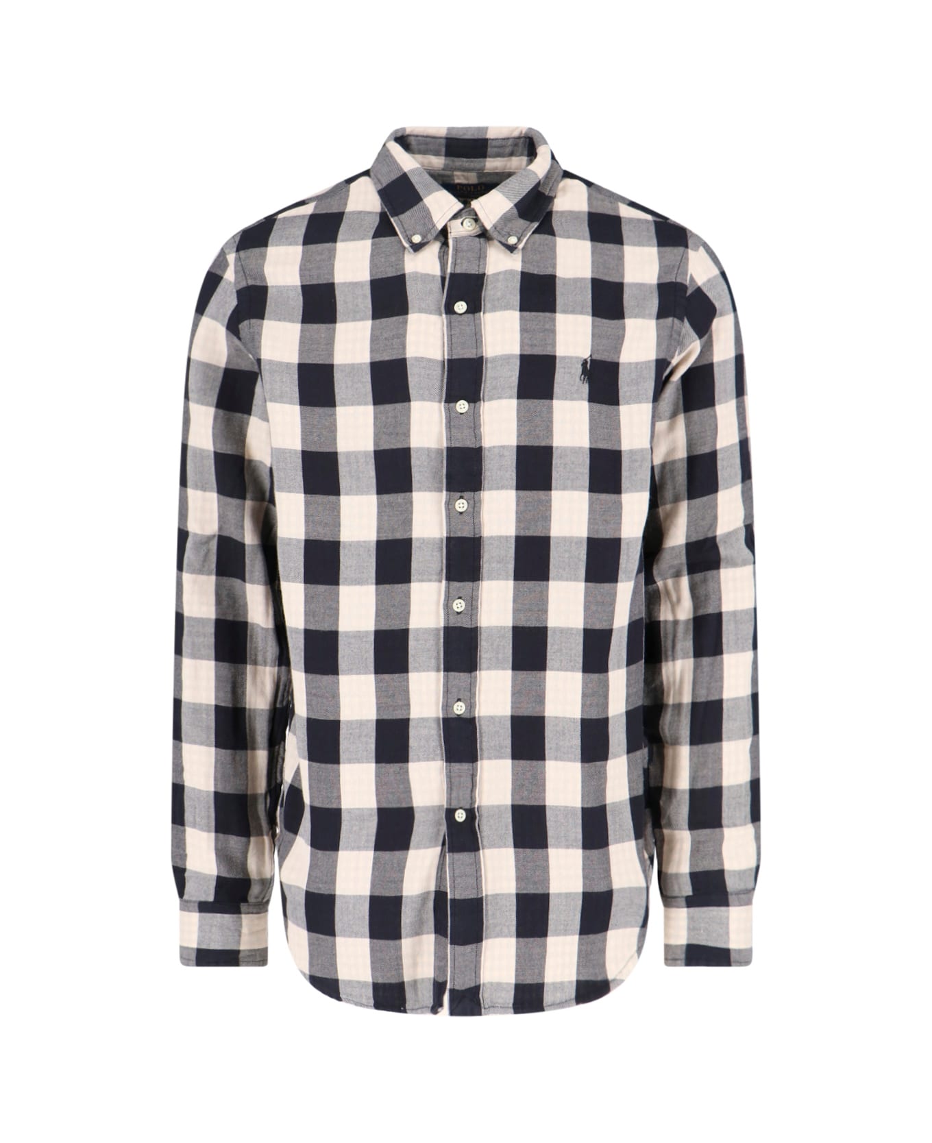 Ralph Lauren Checked Shirt - 1932 CREAM/BLACK