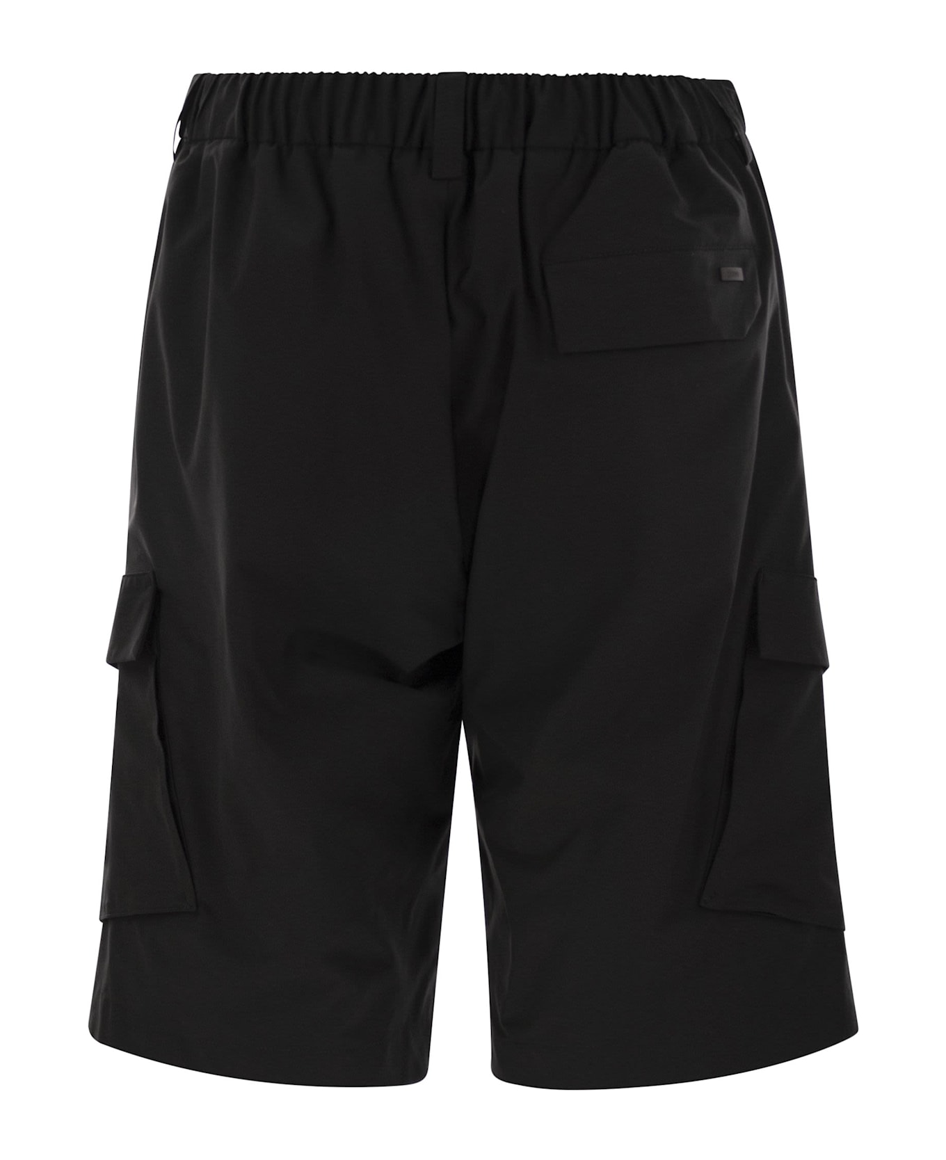 Herno Ultralight Nylon Cargo Bermuda Shorts