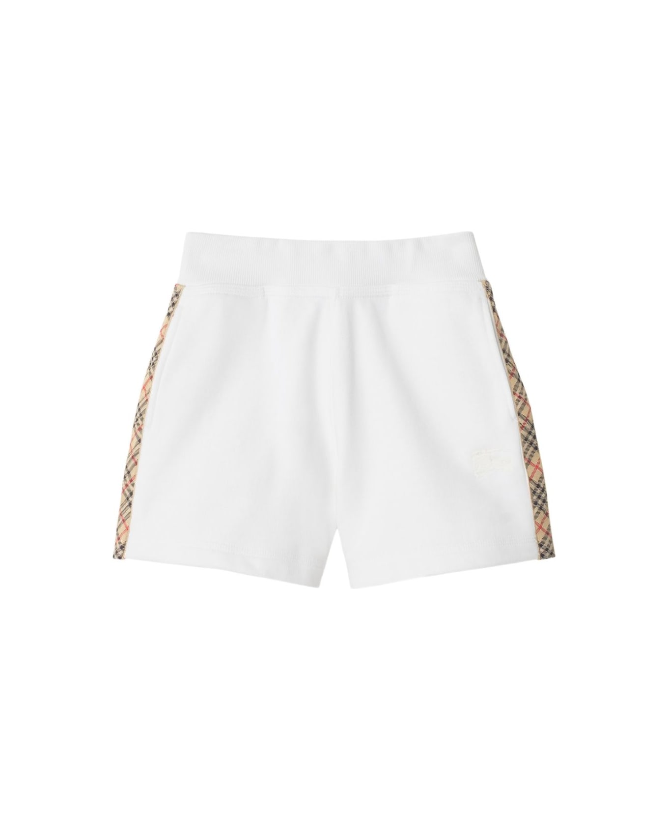 Burberry Kids Checked Shorts - White