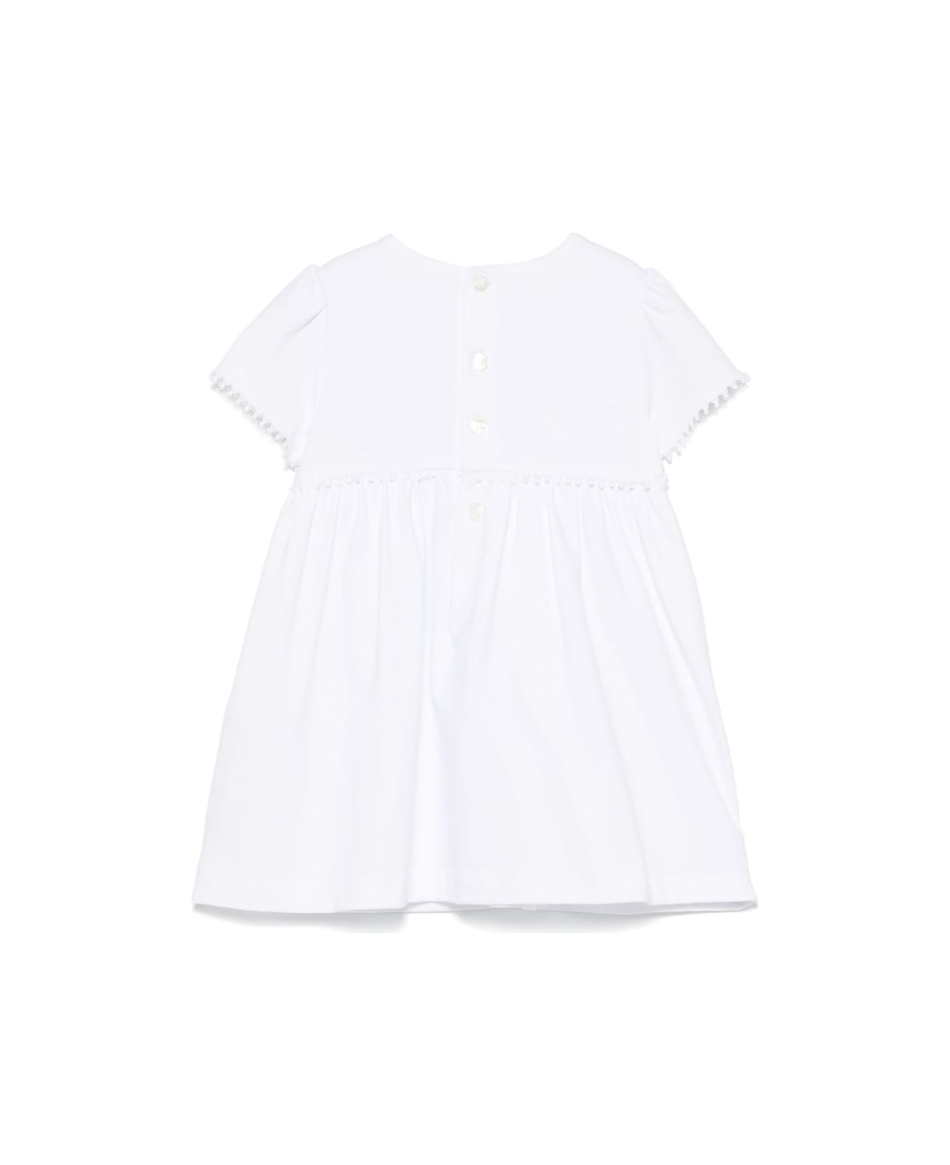 Il Gufo The Owl Dress With Embroidery - White