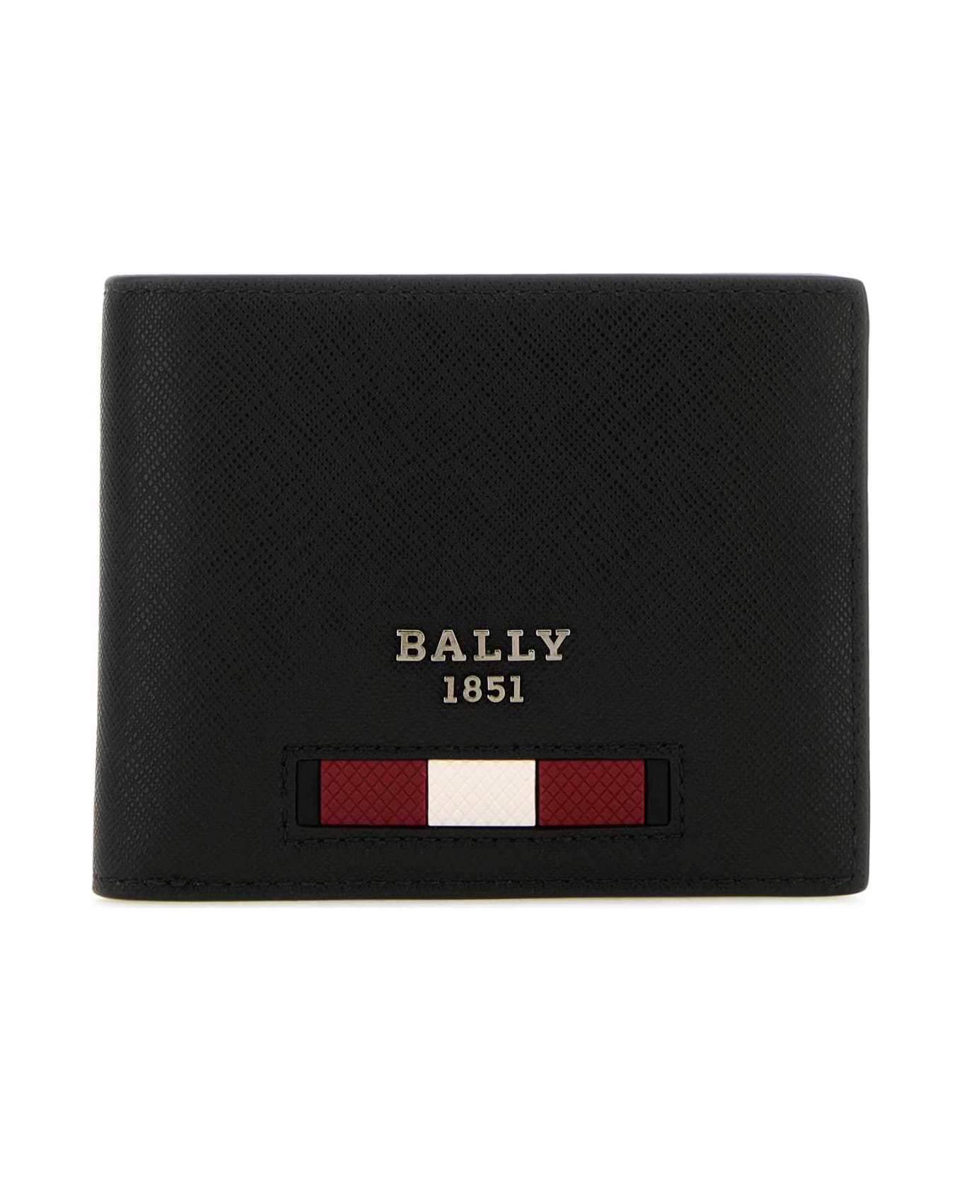 Bally Black Leather Bevye Wallet - Black