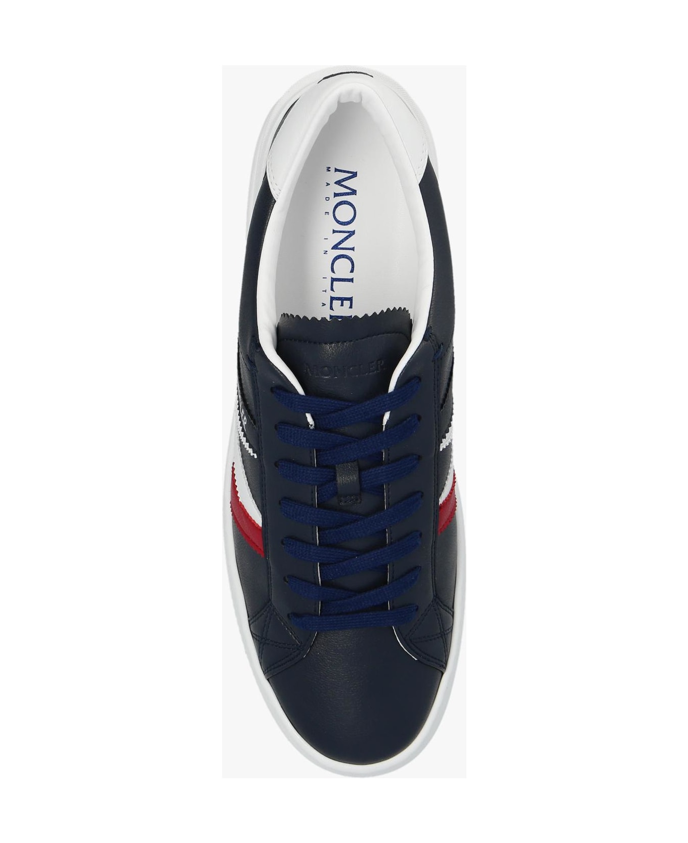 Moncler Navy Blue Monaco M Sneakers - Blue