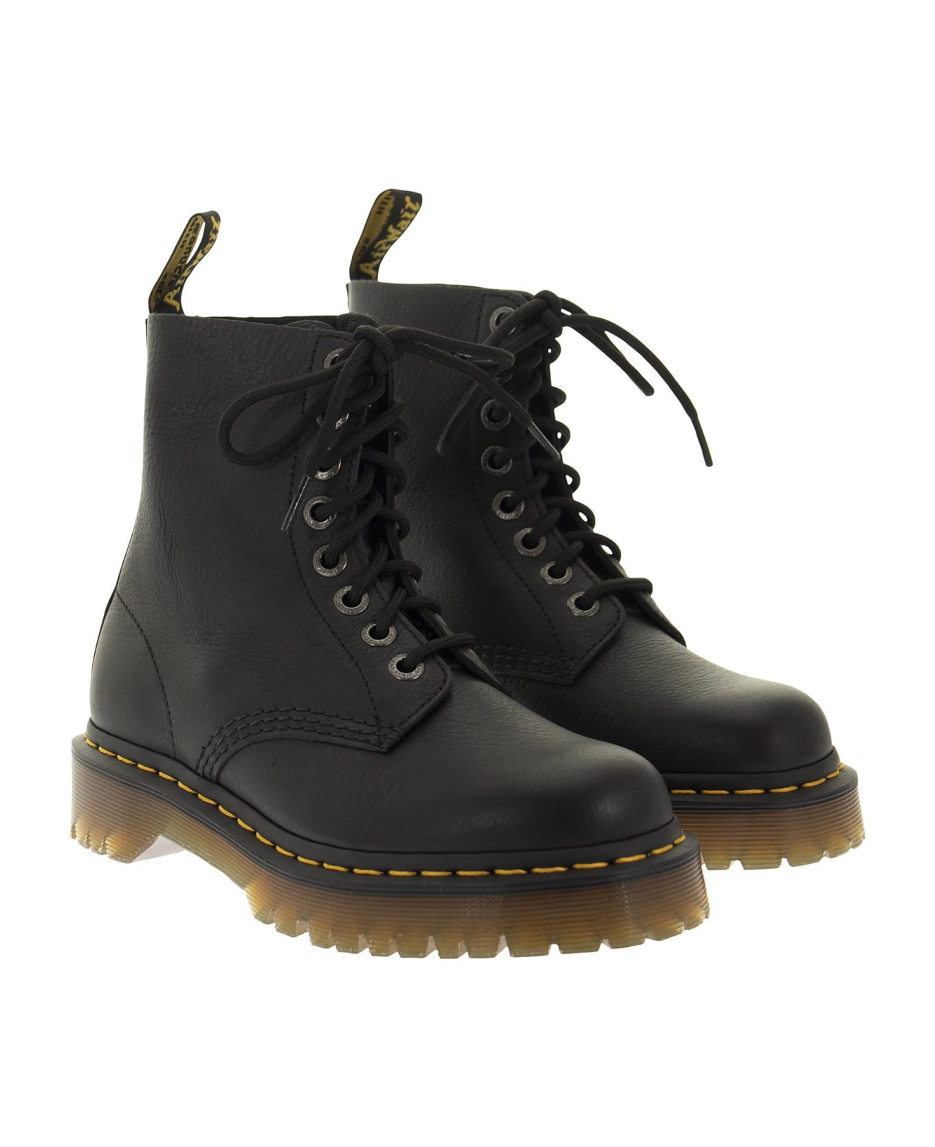 Dr. Martens 1460 Pascal - Leather Ankle Boots - Black Pisa