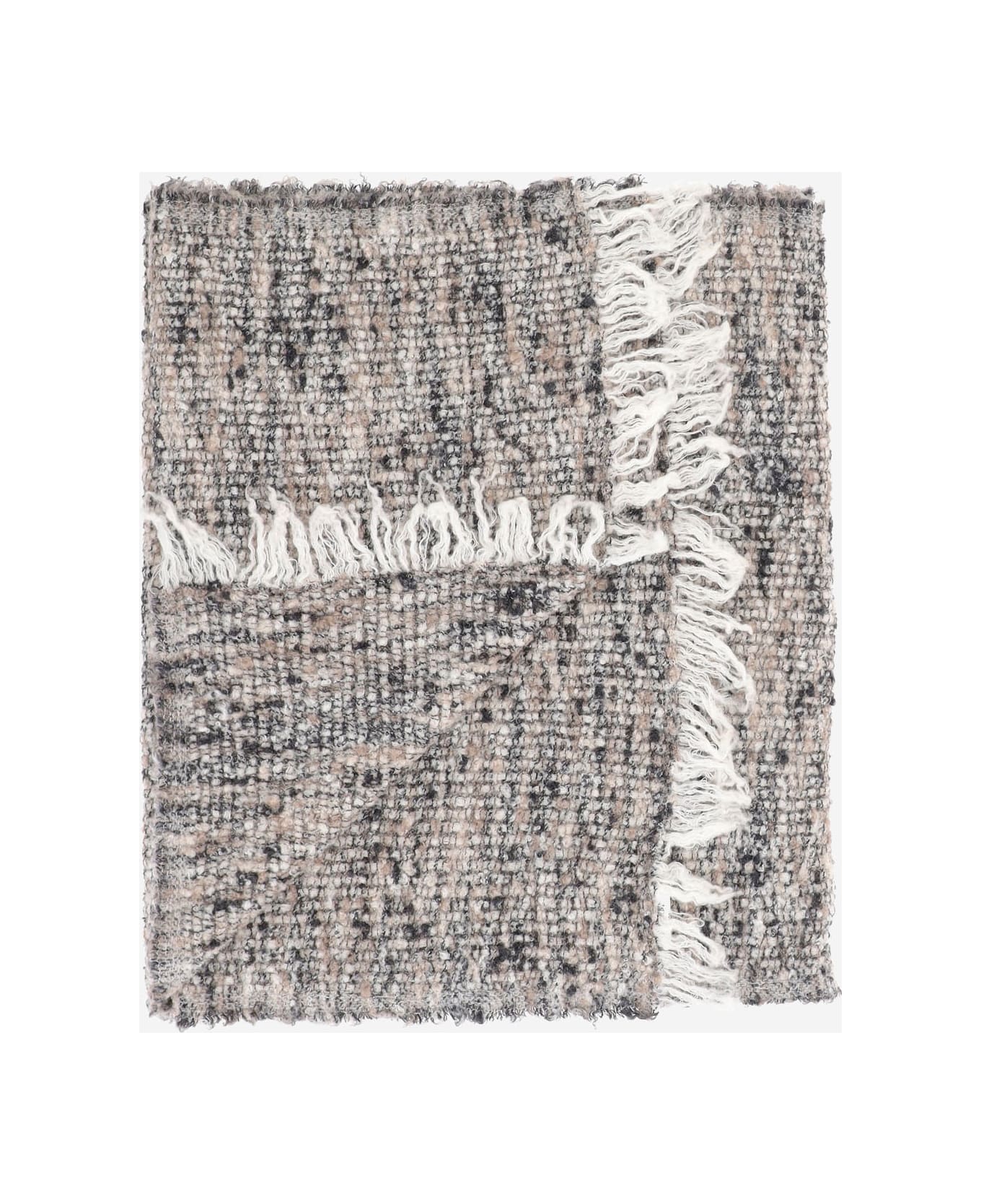 Faliero Sarti Cashmere Blend Scarf - Grey