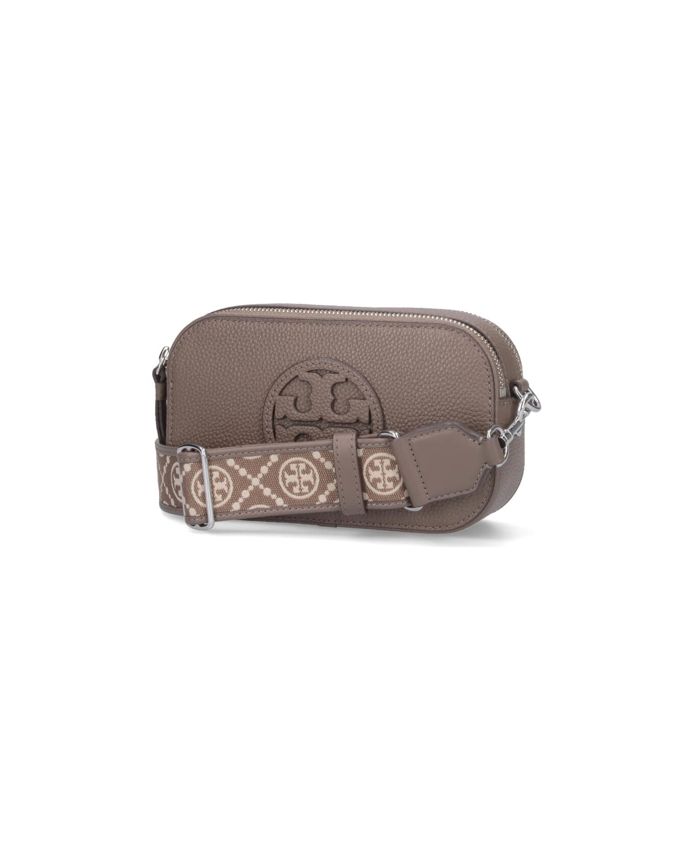 Tory Burch 
miller
 Mini Shoulder Bag In Brown Leather - Brown