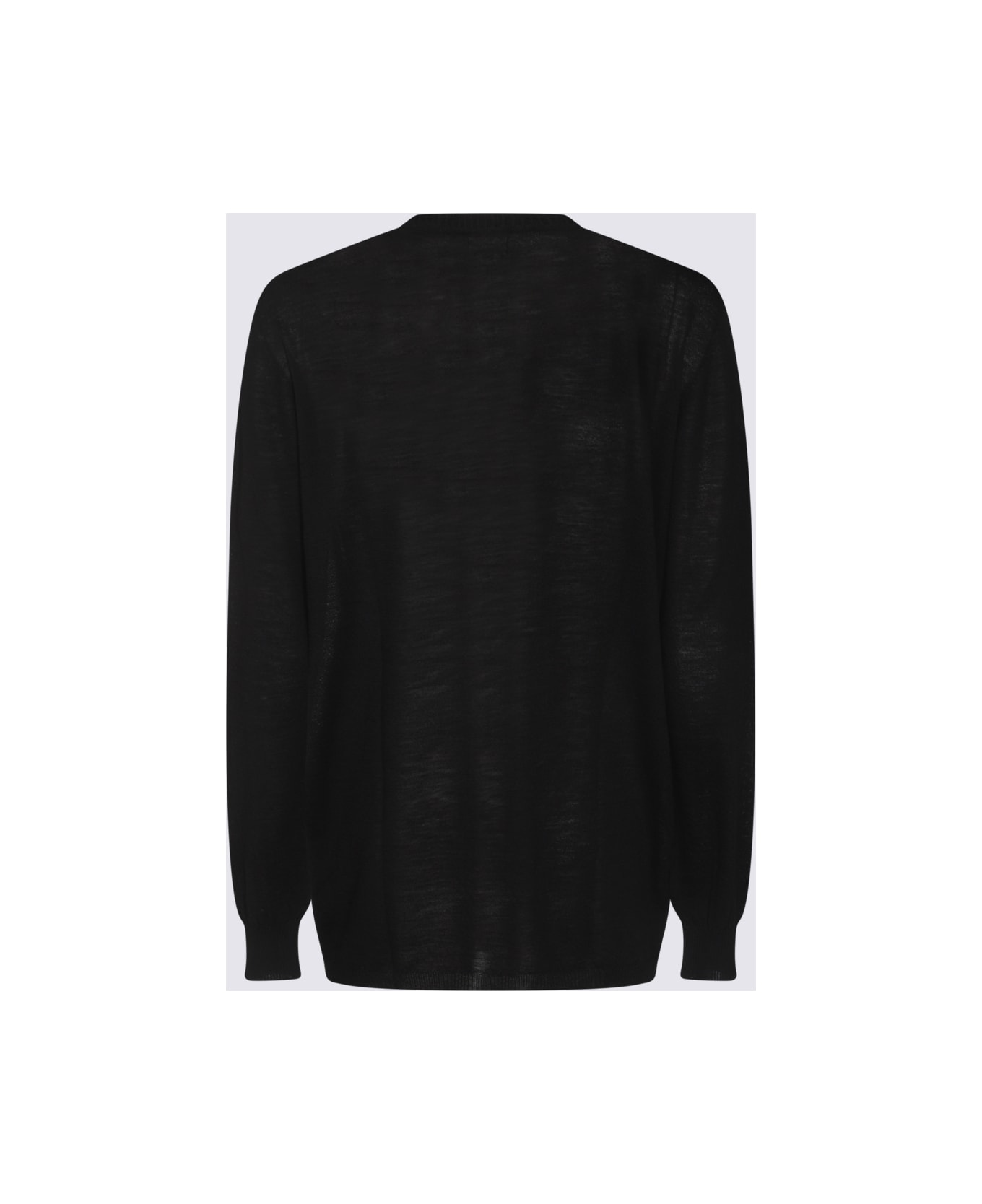 Rick Owens Black Wool Knitwear - Black