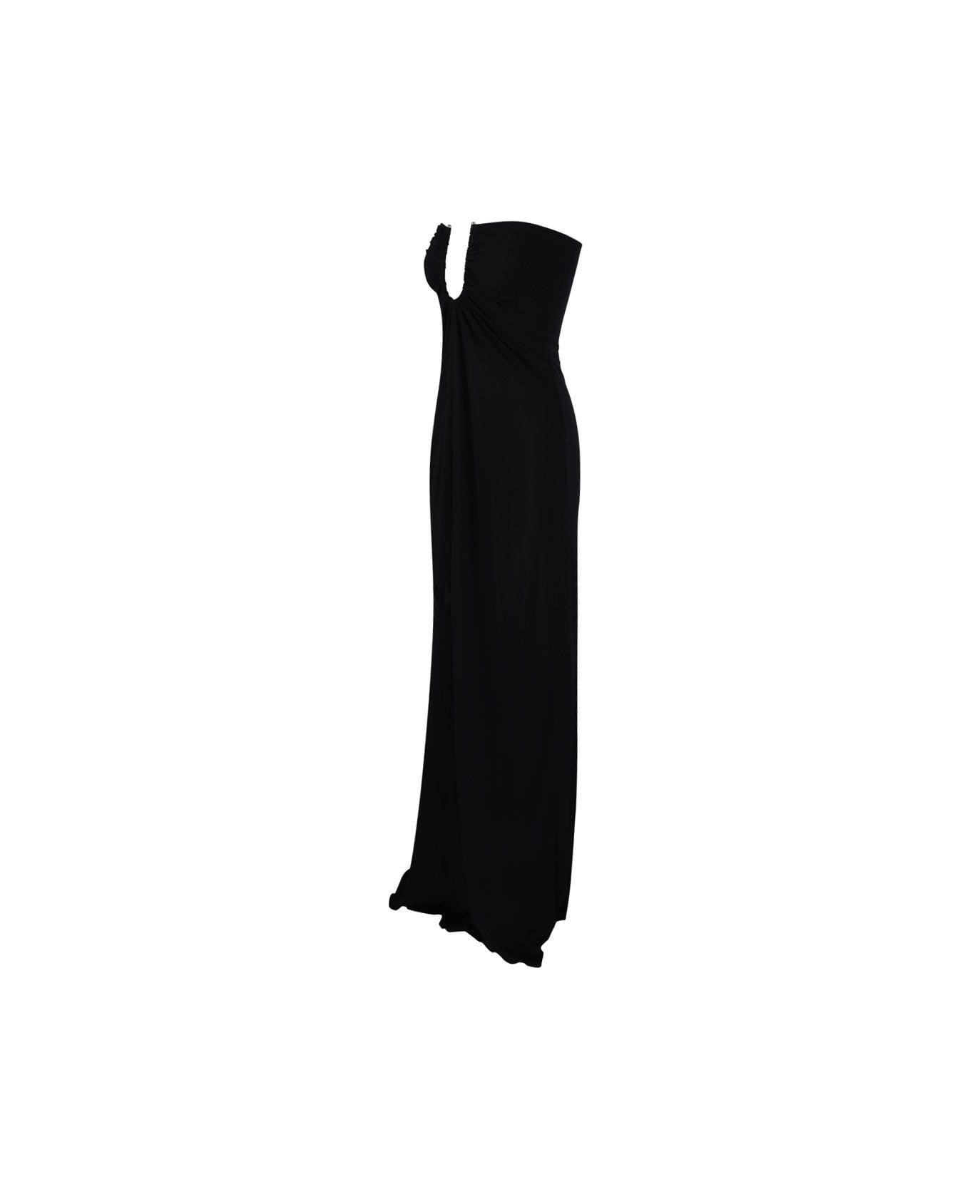 Christopher Esber Ruched Strapless Dress - BLACK