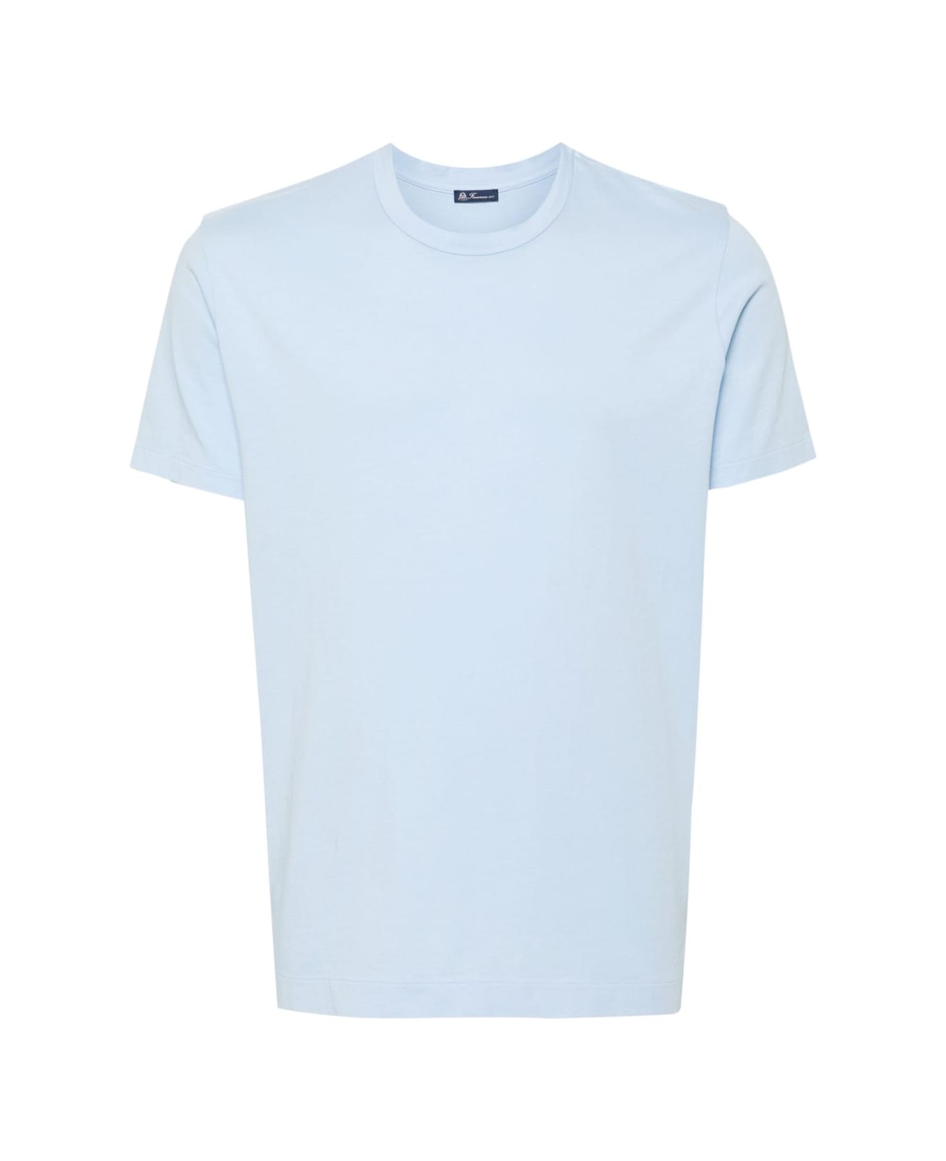 Finamore Cotton T-shirt - Clear Blue