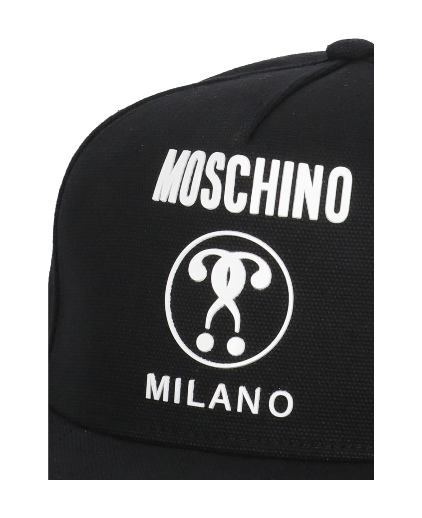 Moschino Baseball Hat With Logo - Black 帽子