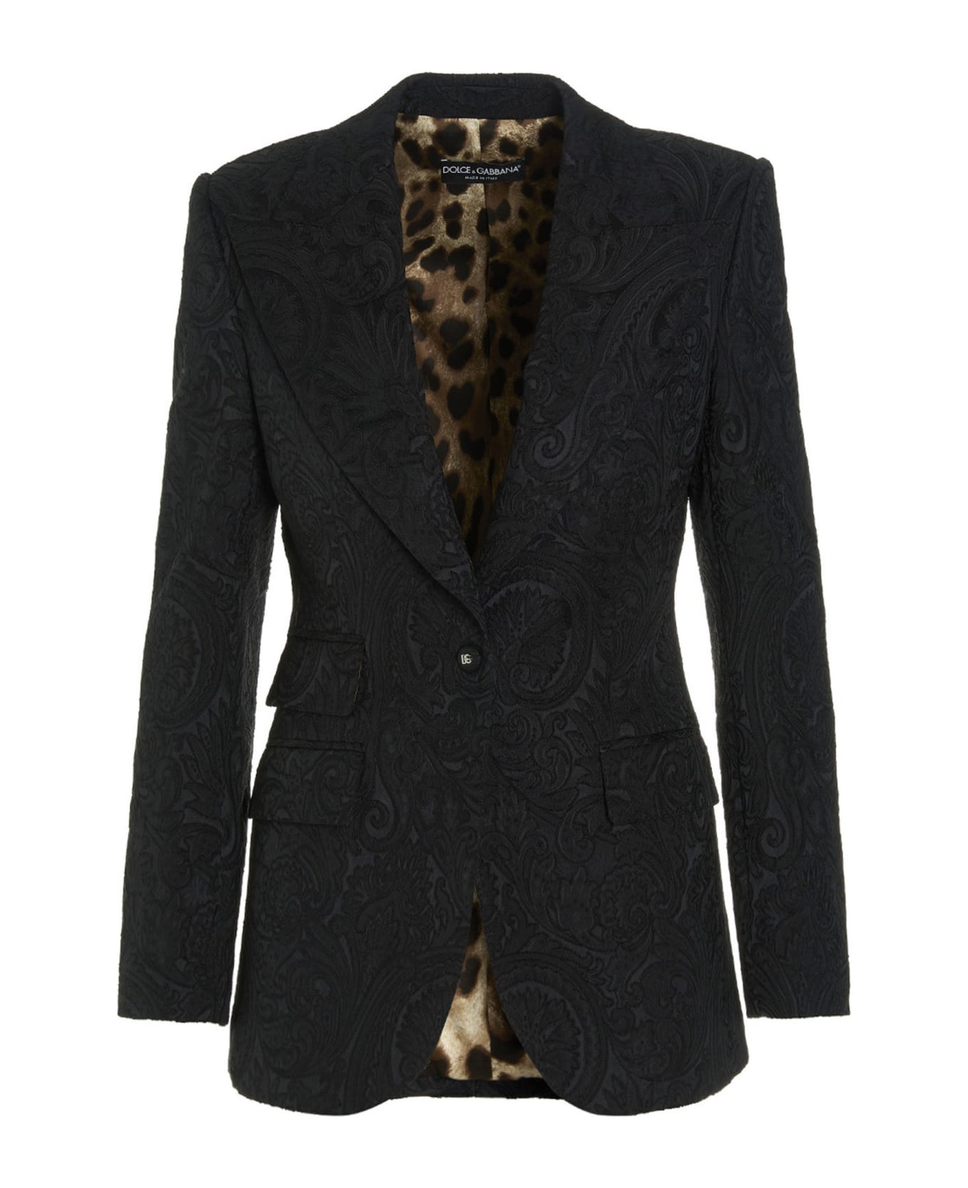 Dolce & Gabbana Single-breasted Blazer Jacket - Black  