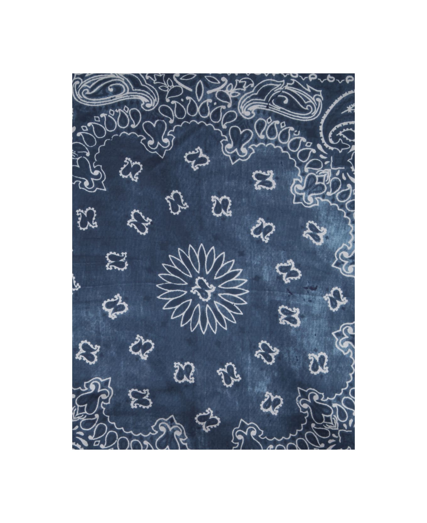 Golden Goose Scarf With Print - BLUE