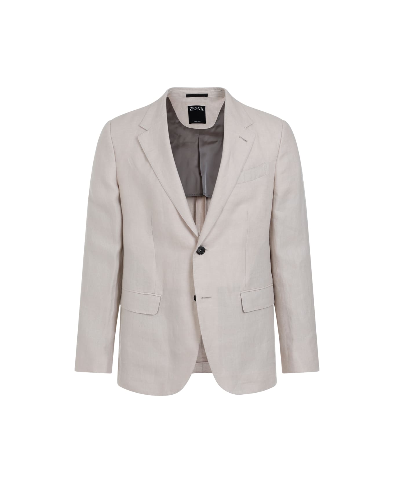 Zegna Oasi Linen Jacket - Beige Chiaro