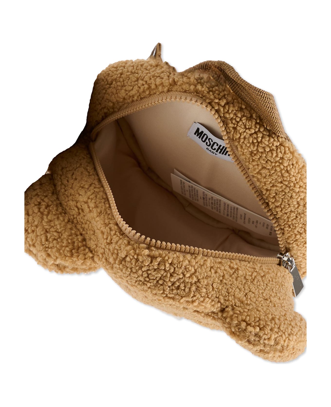 Moschino Brown Backpack For Babykids With Teddy Bear - Brown