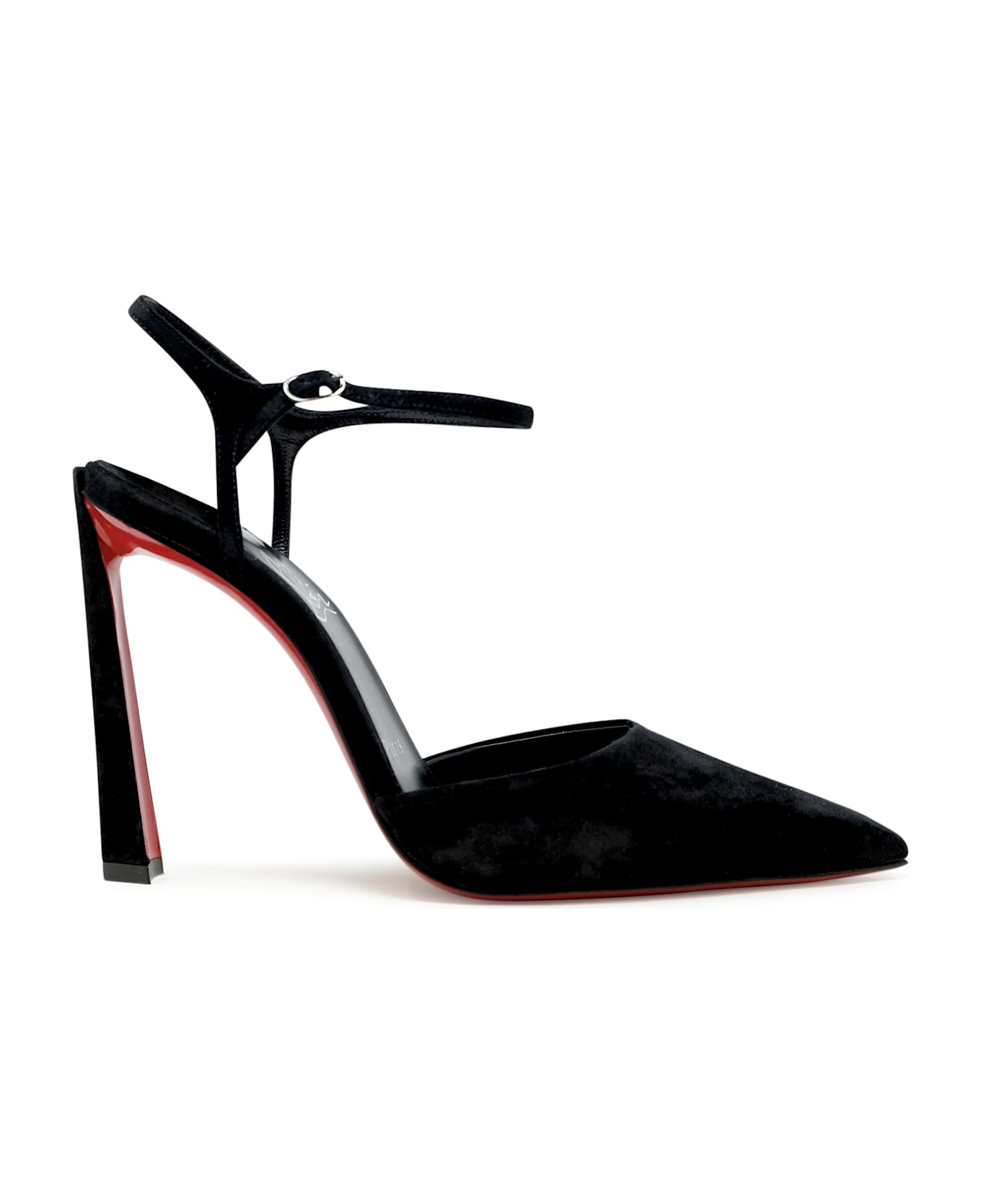 Christian Louboutin Black Condora Riviera Suede 100 Pumps - BLACK